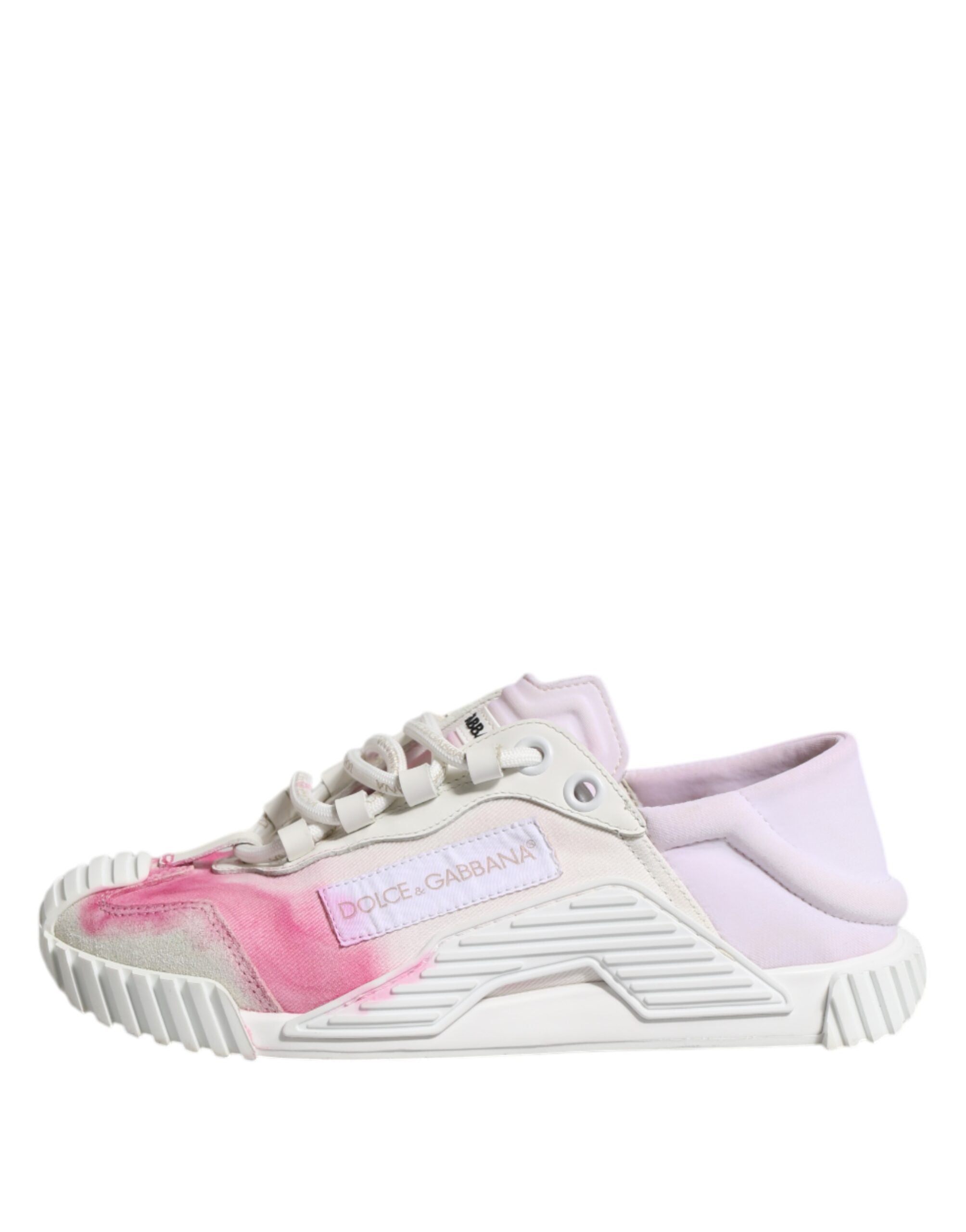 White NS1 Lace Up Low Top Sneakers Shoes