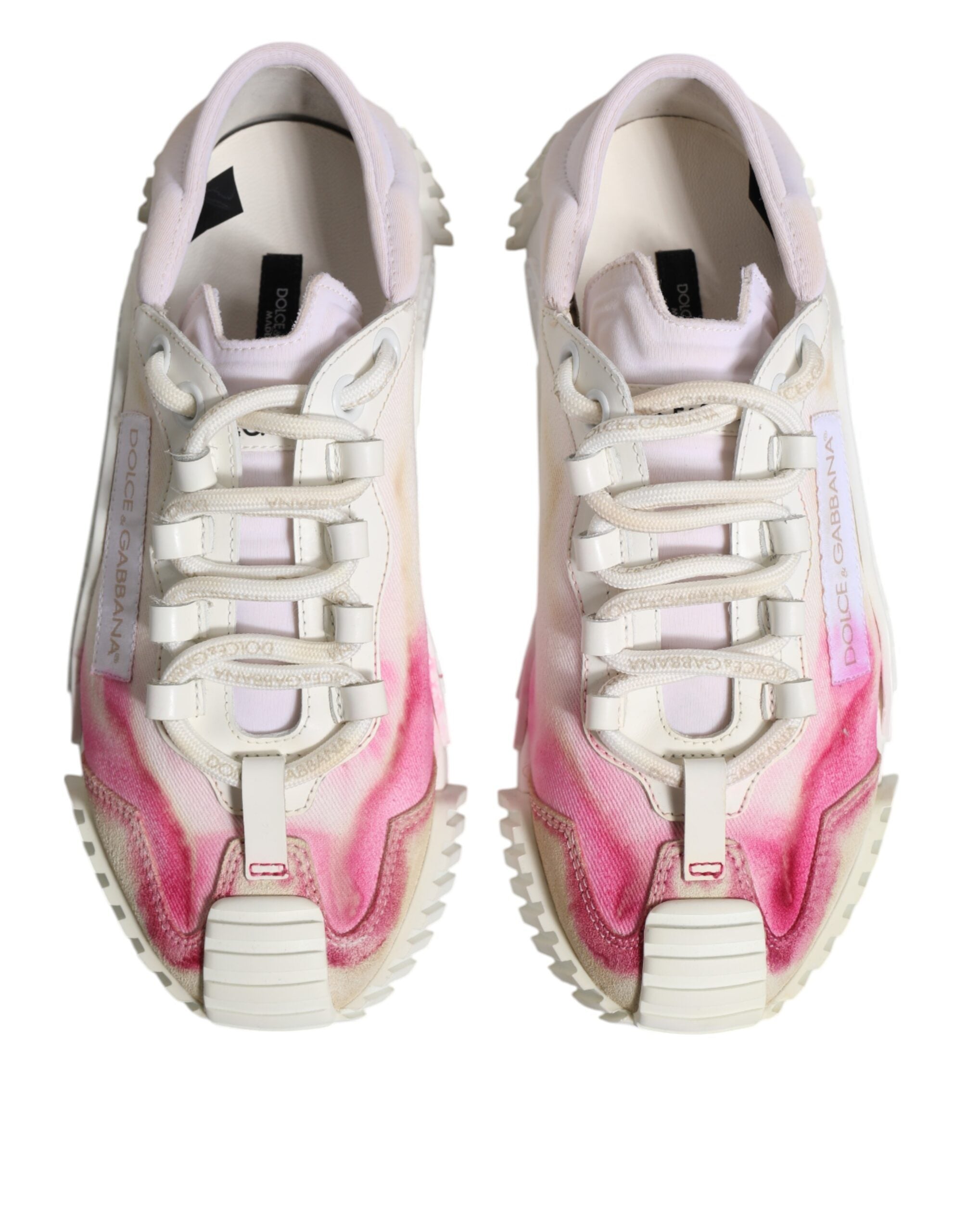 White NS1 Lace Up Low Top Sneakers Shoes