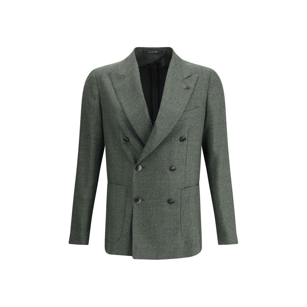 Green Fleece Wool Blazer
