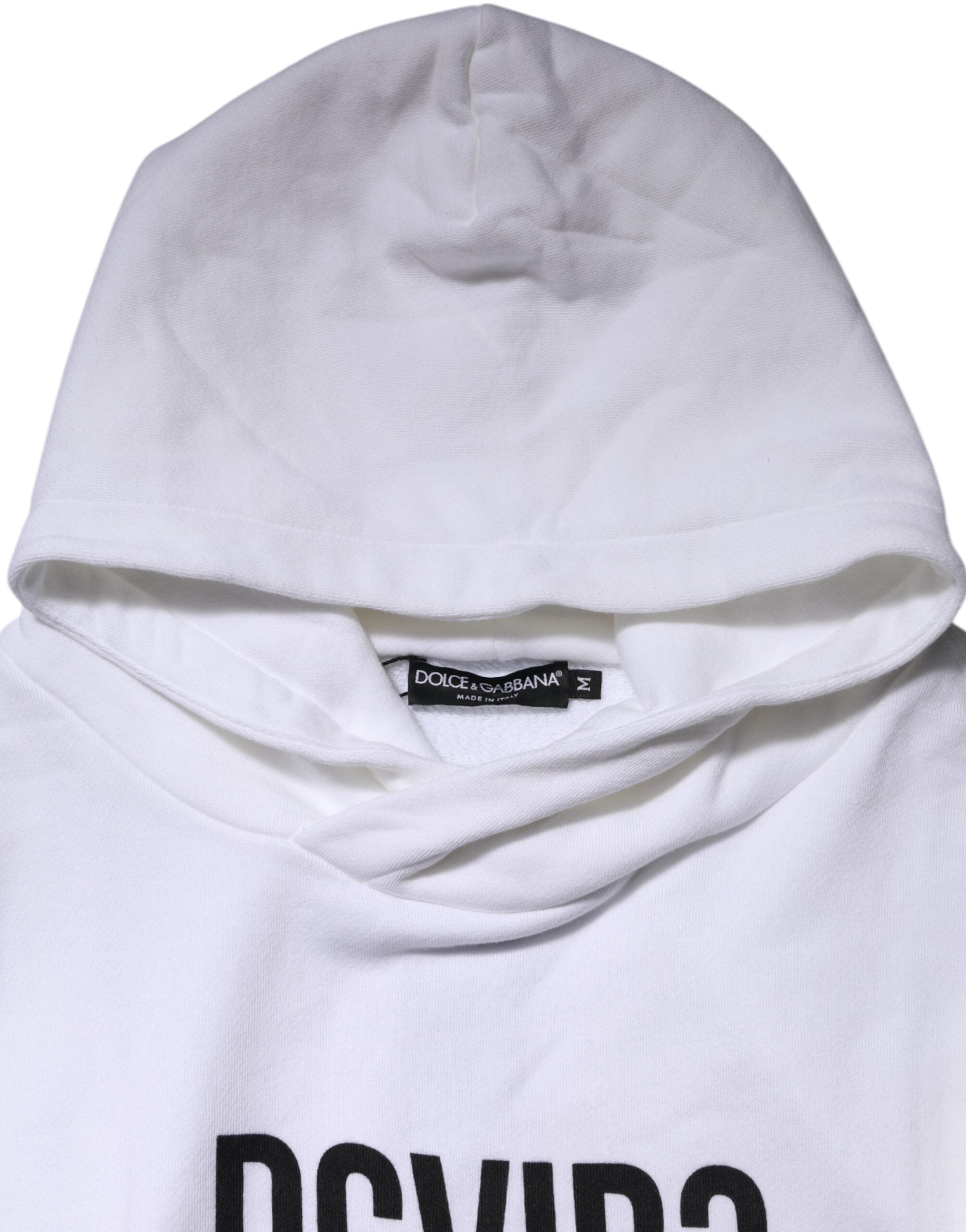 White DG Vib3 Hooded Men Sweatshirt Sweater