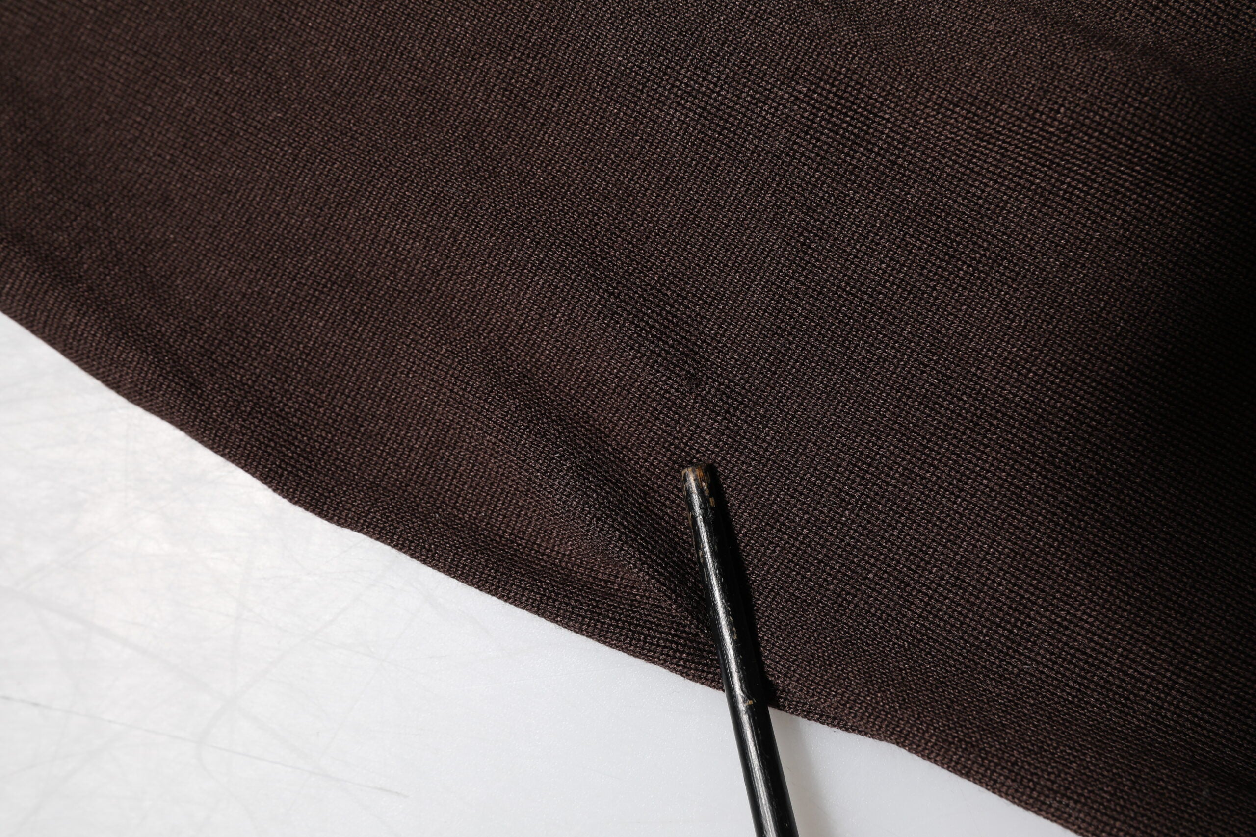 Brown Silk Crew Neck Short Sleeves T-shirt