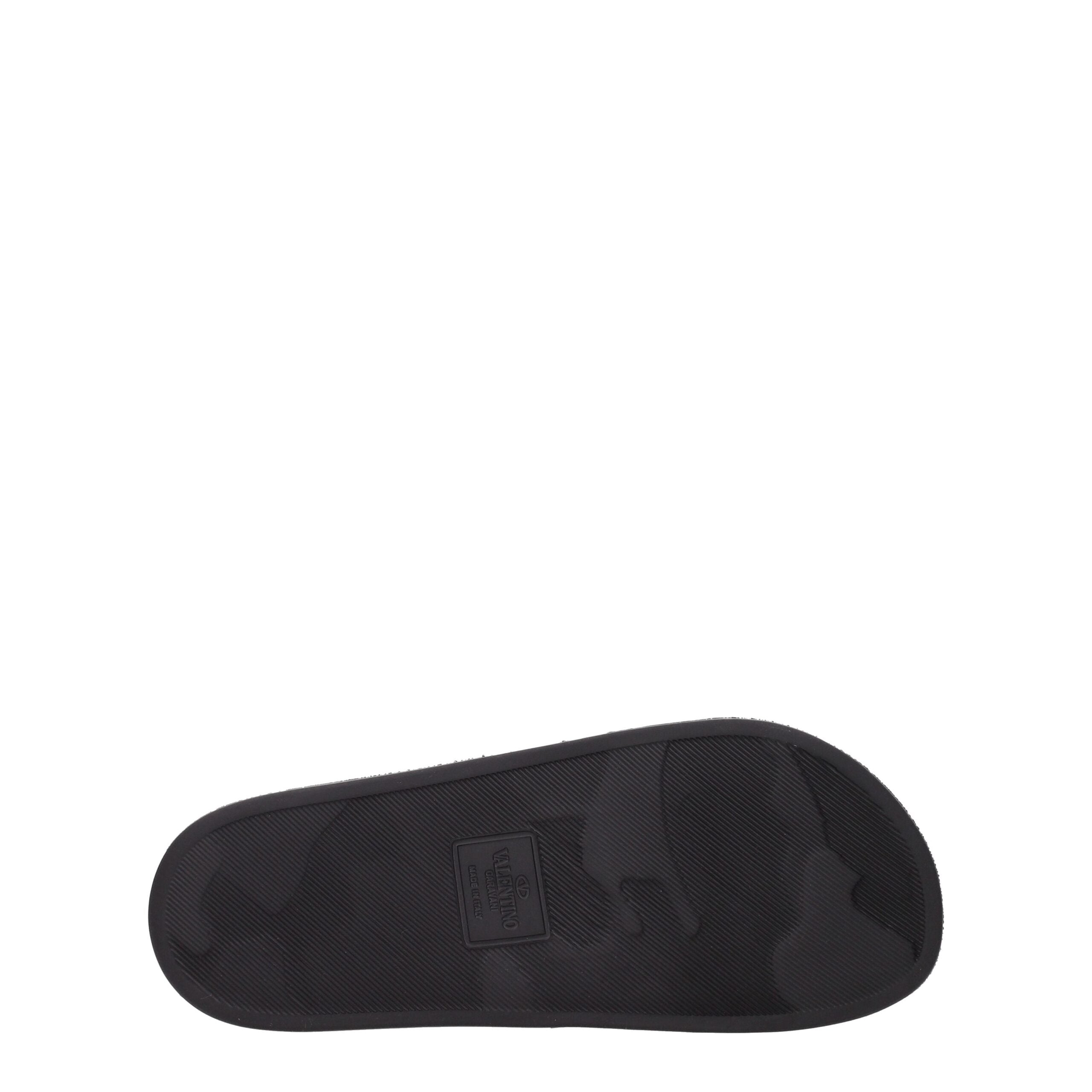 Black Cotton Slippers