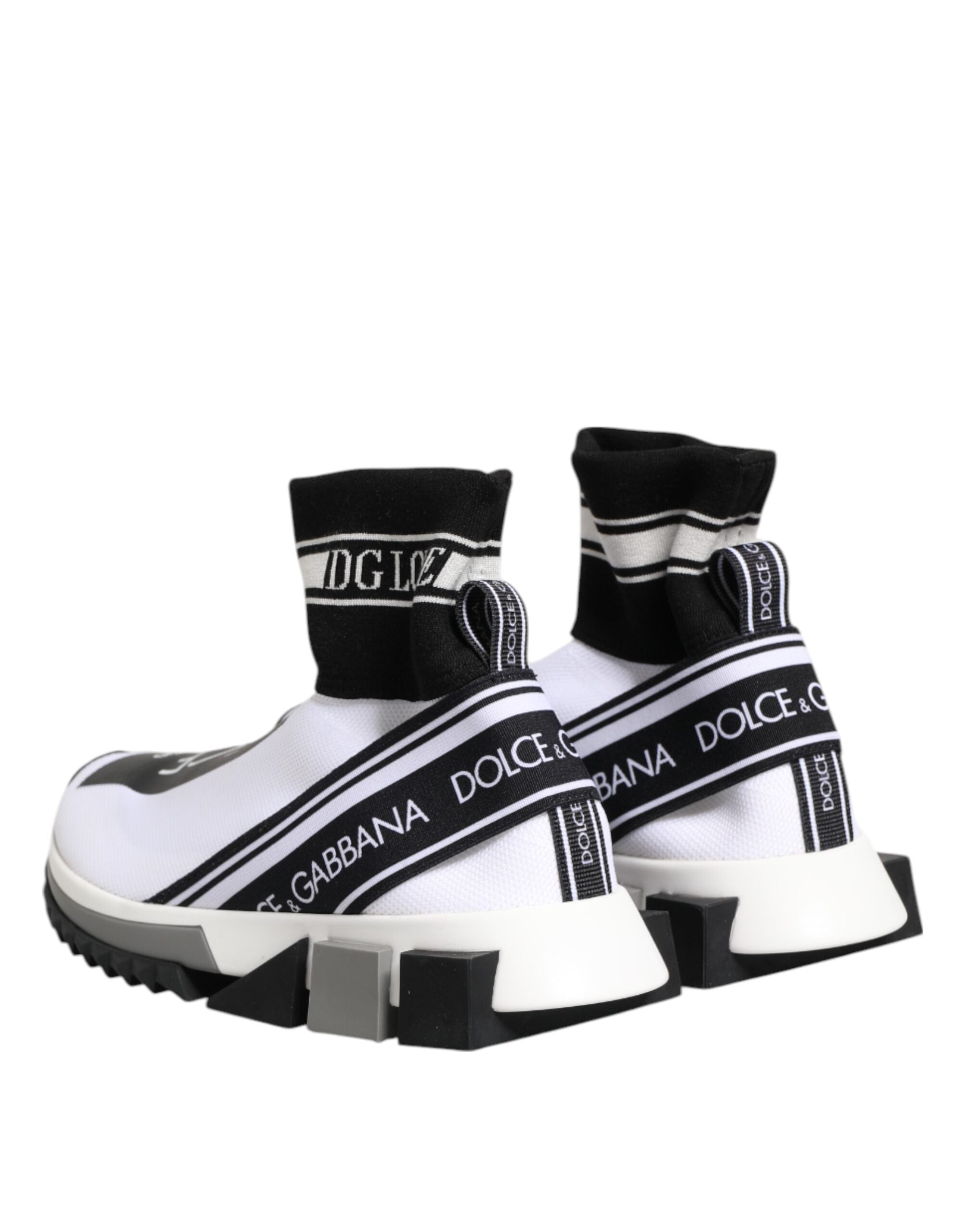 White Black Sorrento Socks Sneakers Shoes