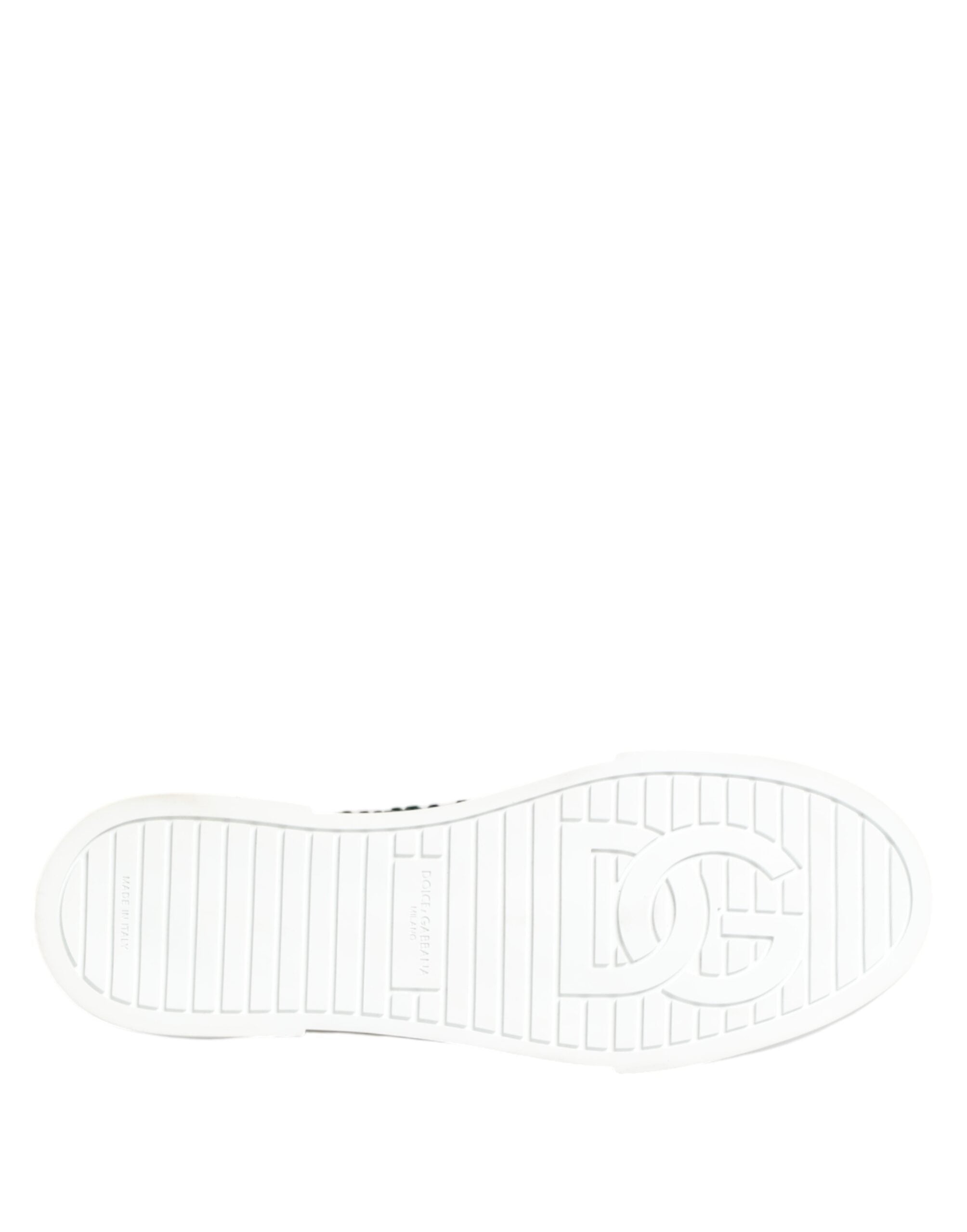 Green Portofino Crystal DG Logo Sneakers Shoes