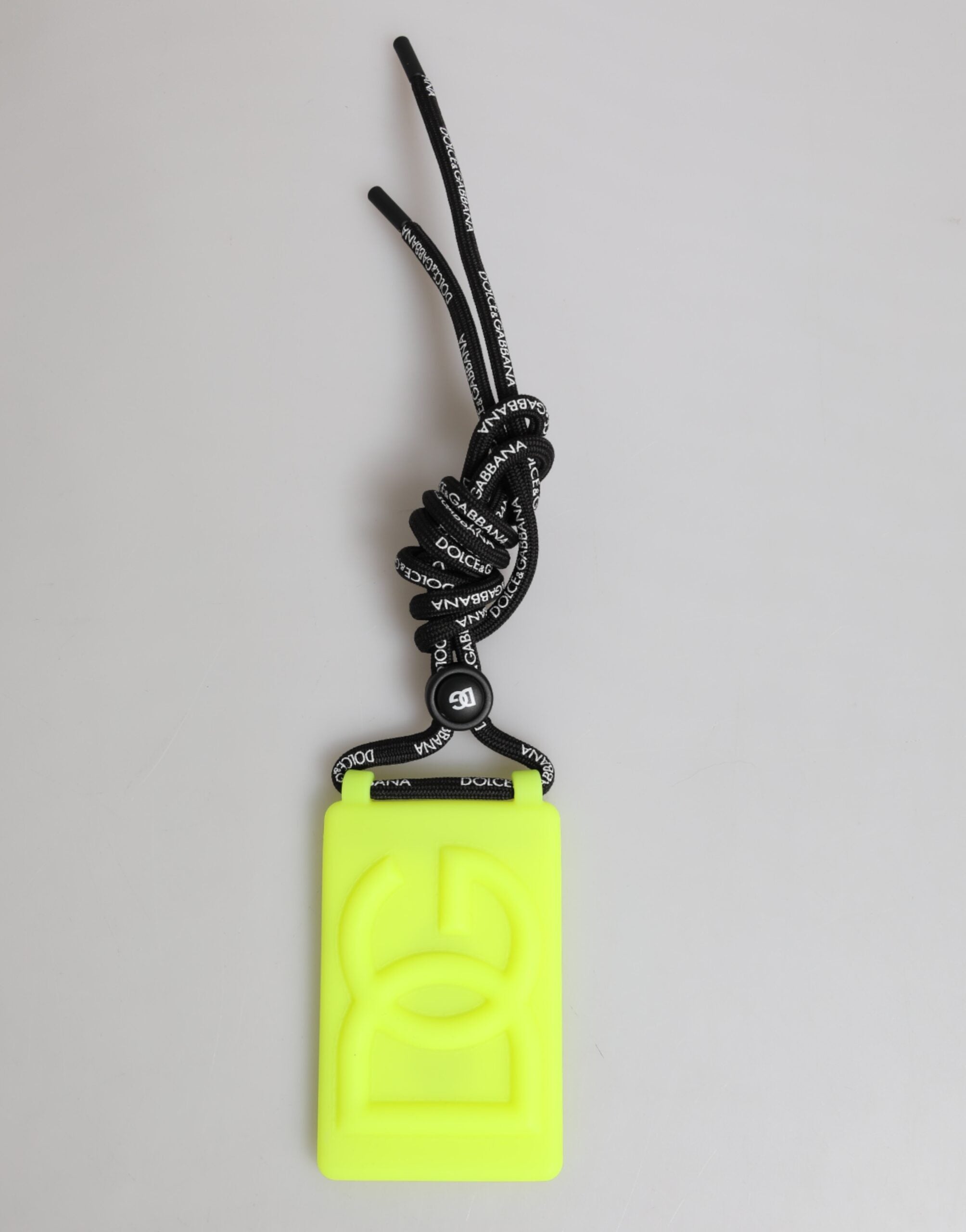 Yellow Green Rubber DG Embossed Adjustable Badge Holder