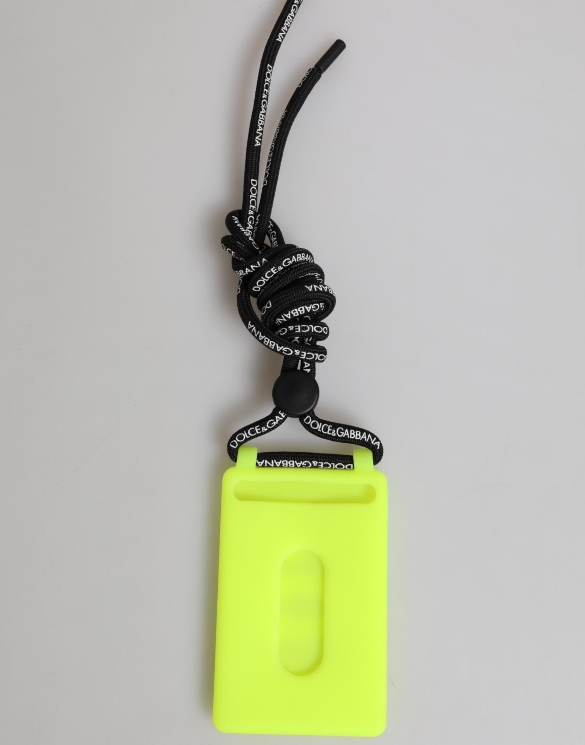 Yellow Green Rubber DG Embossed Adjustable Badge Holder