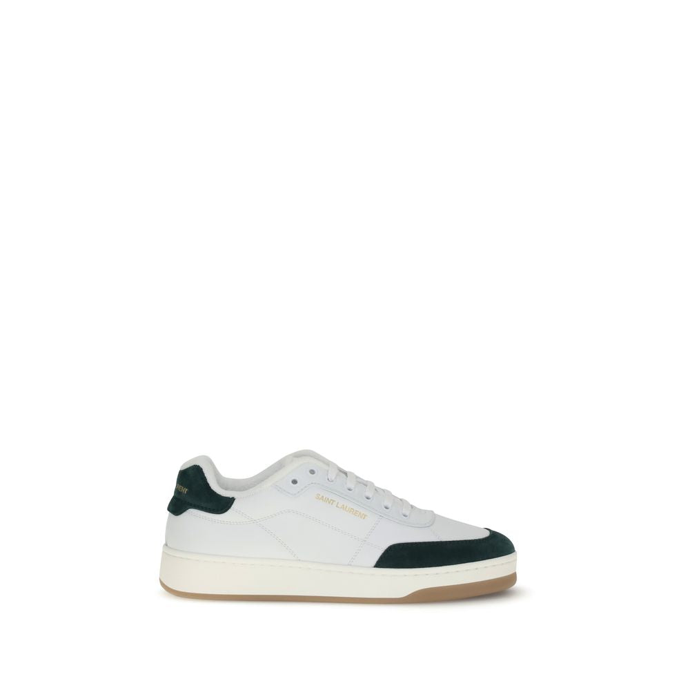 White Calf Leather Bos Taurus Low Top Sneakers