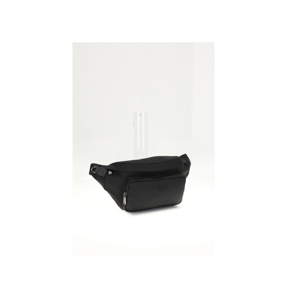 Black Polyamide Shoulder Bag