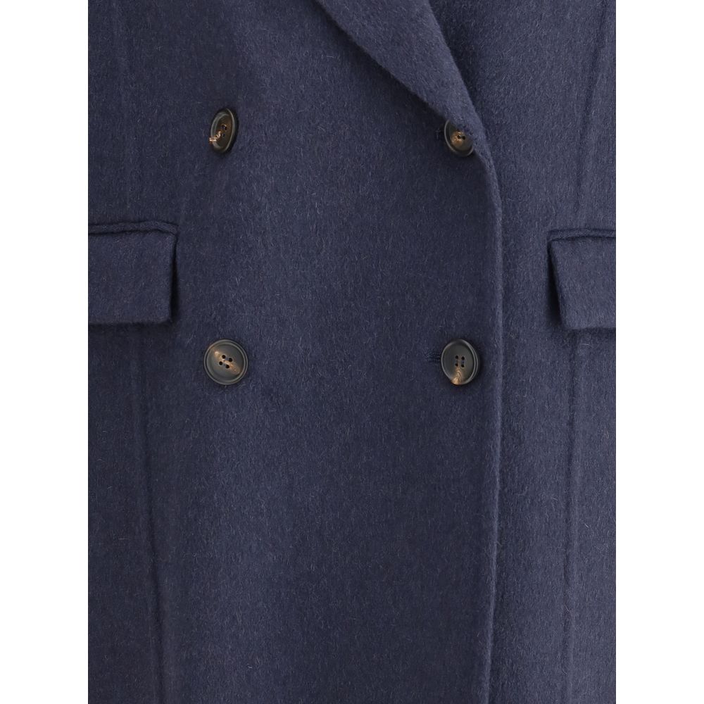 Blue Cashmere Coat