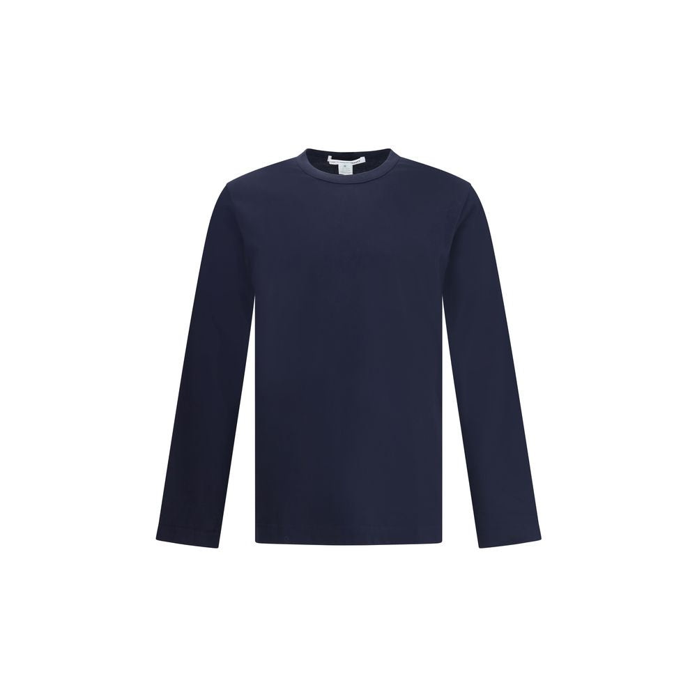 Blue Cotton Long Sleeve T-Shirt