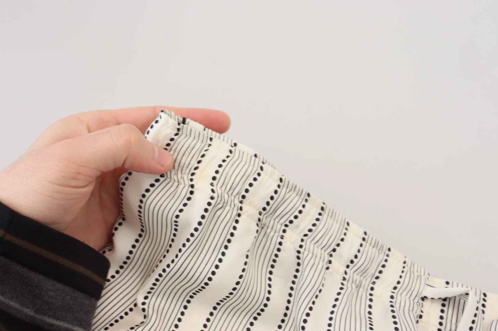 White Stripes Silk Lounge Trouser Pants