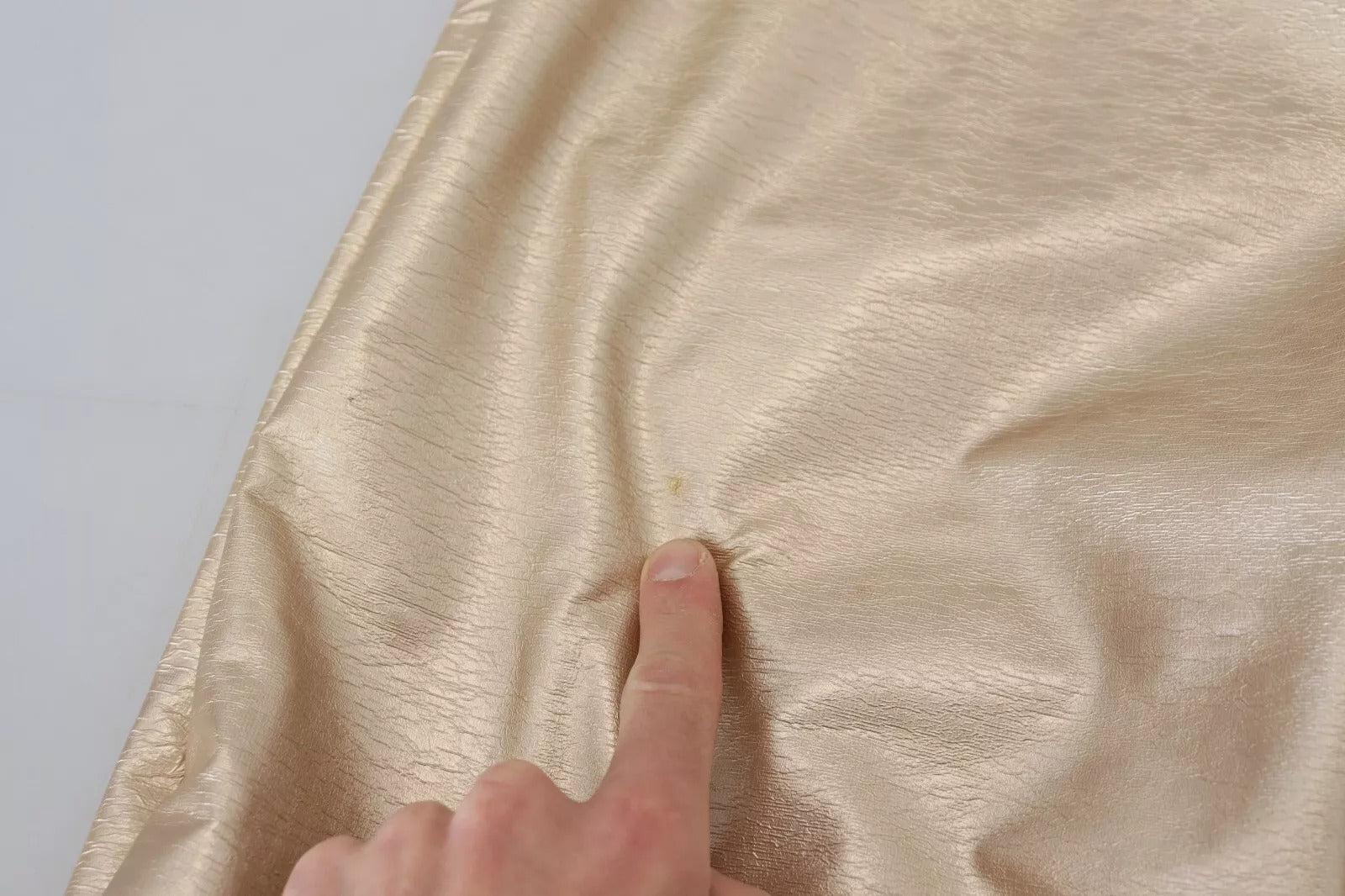 Metallic Gold Polyester StraightTrouser Pants