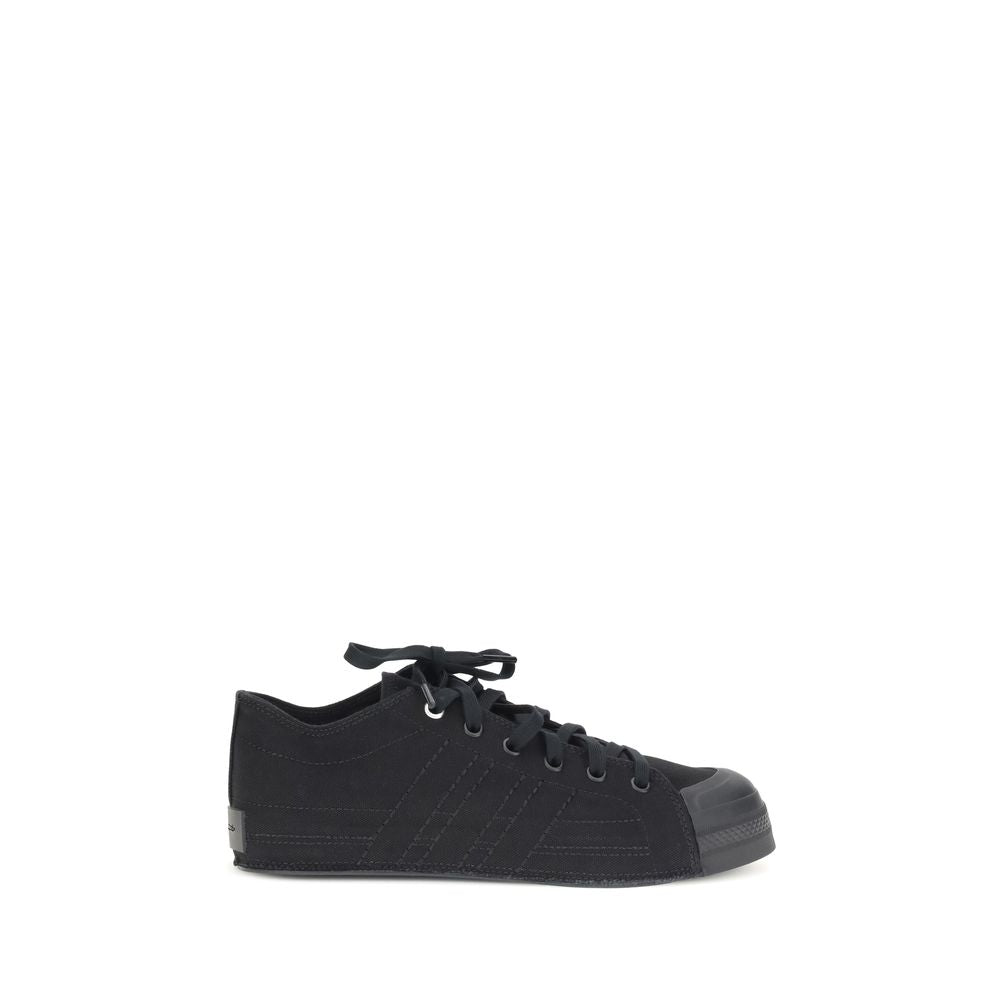 Black Fabric Athletic Sneakers