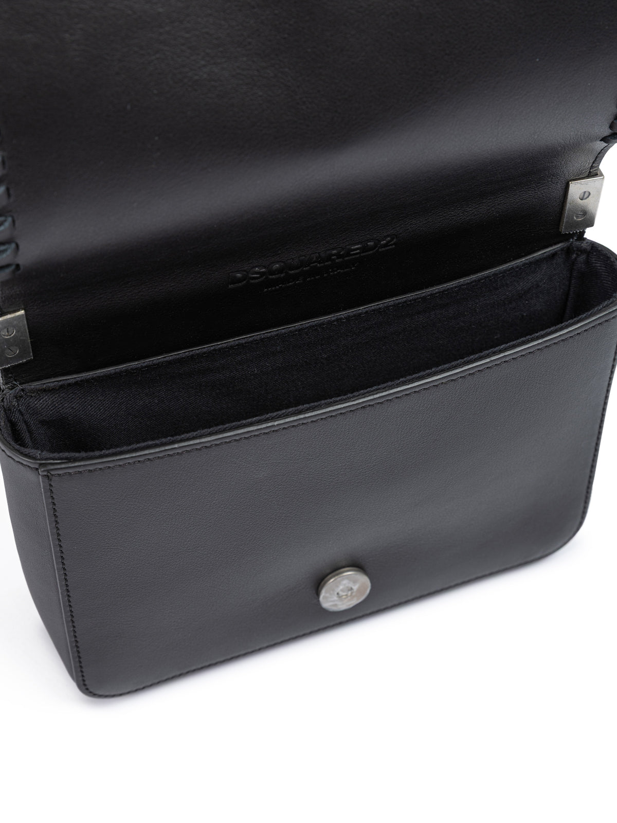 Black Leather Crossbody Bag