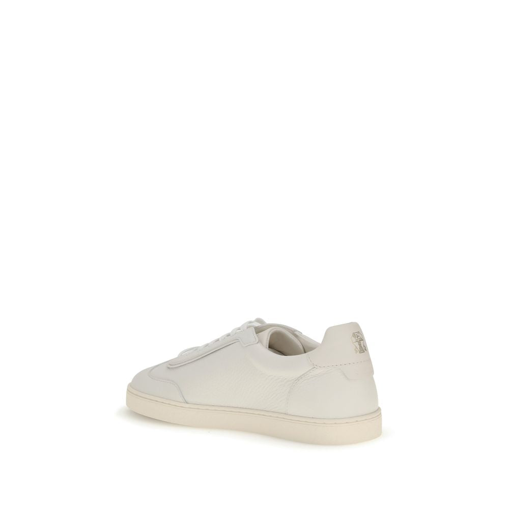 White Rubber Low Top Sneakers