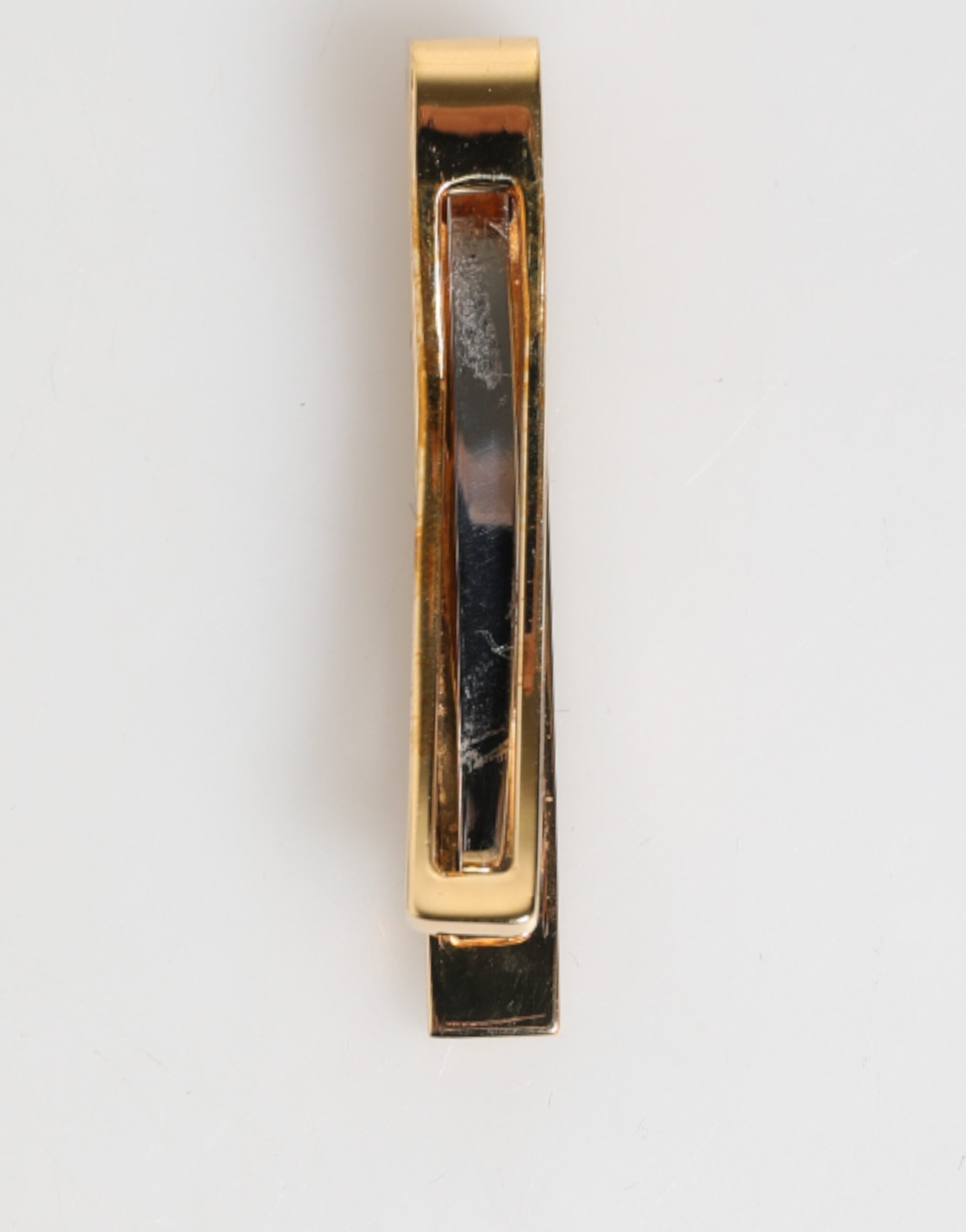 Multicolor Gold Tone Brass Men's Accessory Tie Clip Bar