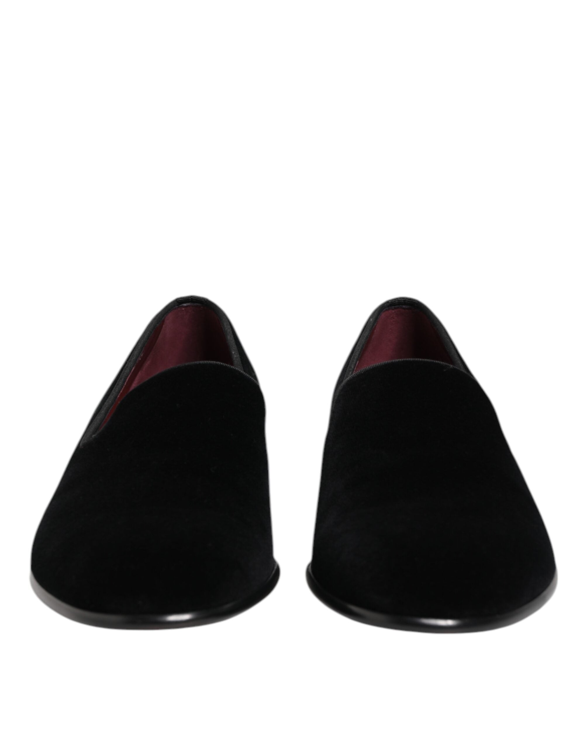 Black Velvet Slip On Men Loafers Formal Shoes