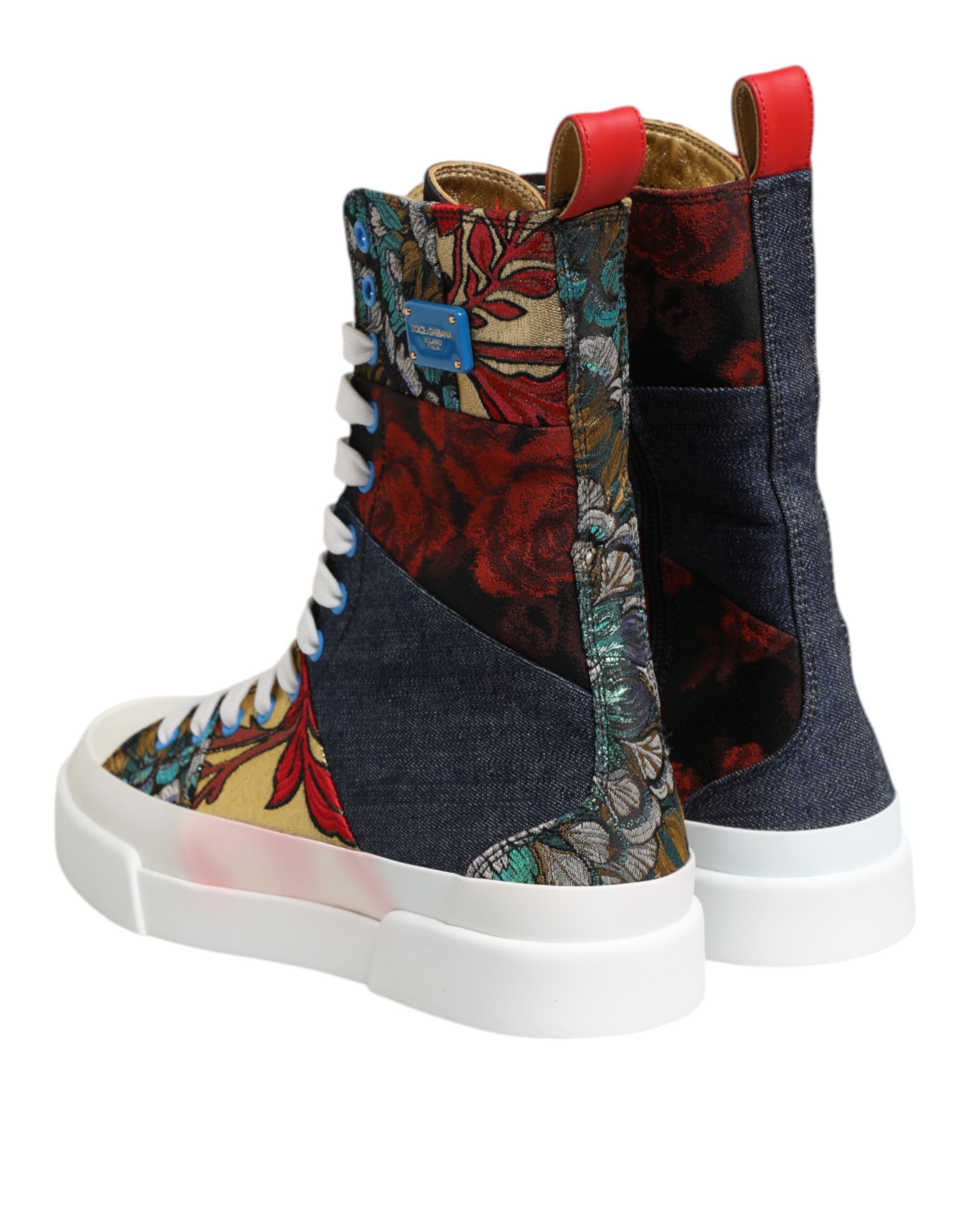 Multicolor Patchwork High Top Sneakers Shoes