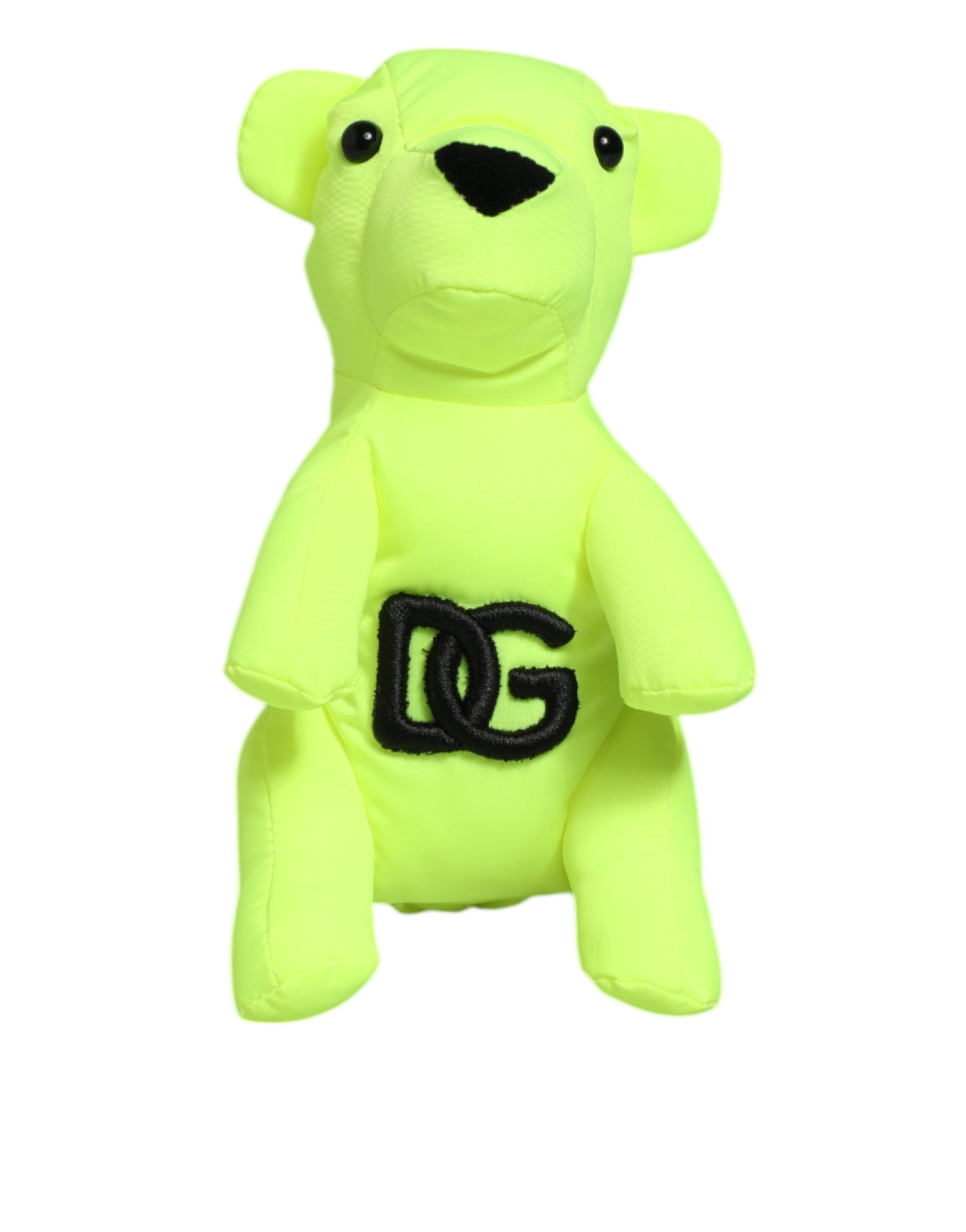 Neon Green Bear Embroidered Logo Men Keychain Clasp  Keyring