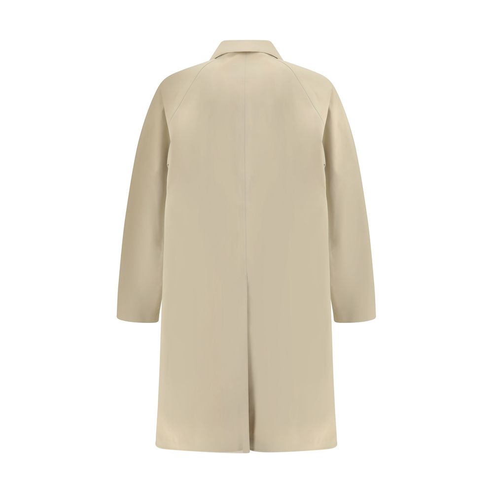 Beige Cotton Trench Coat