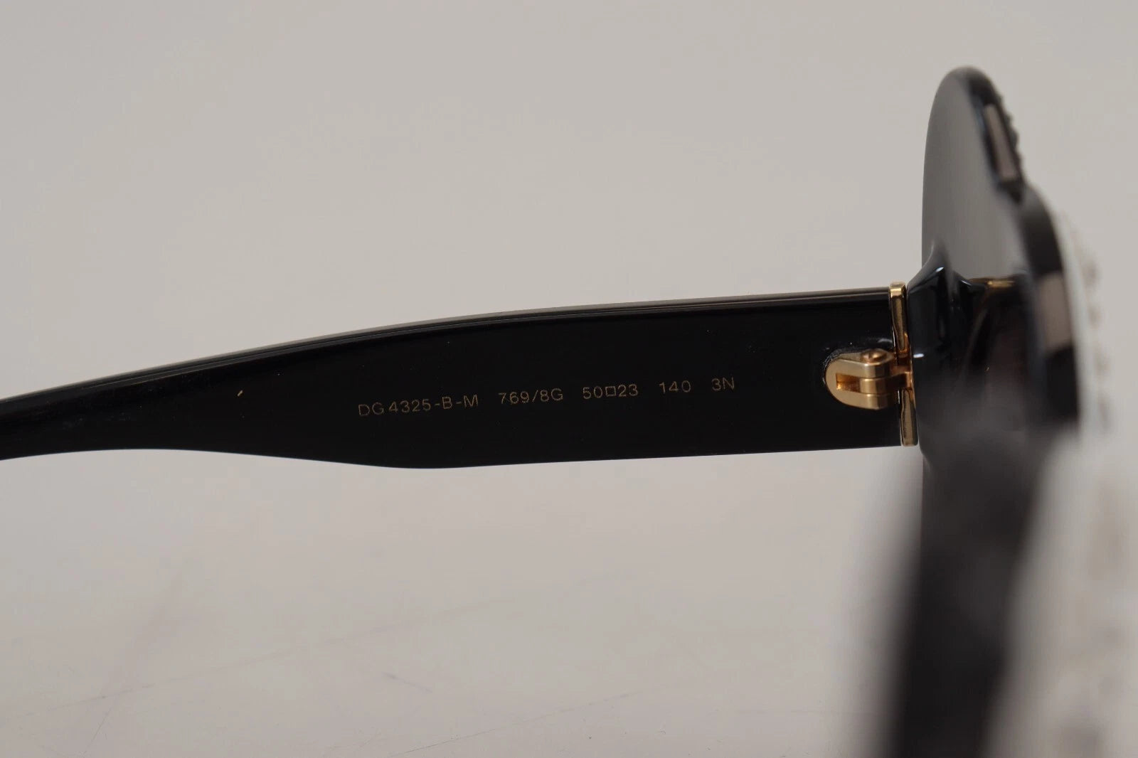 DG4325BM White Black Acetate Crystal Shades Sunglasses