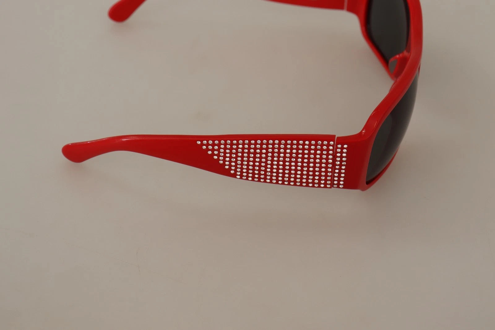 DG4027 Red Crystal Black Lens Shades Sunglasses