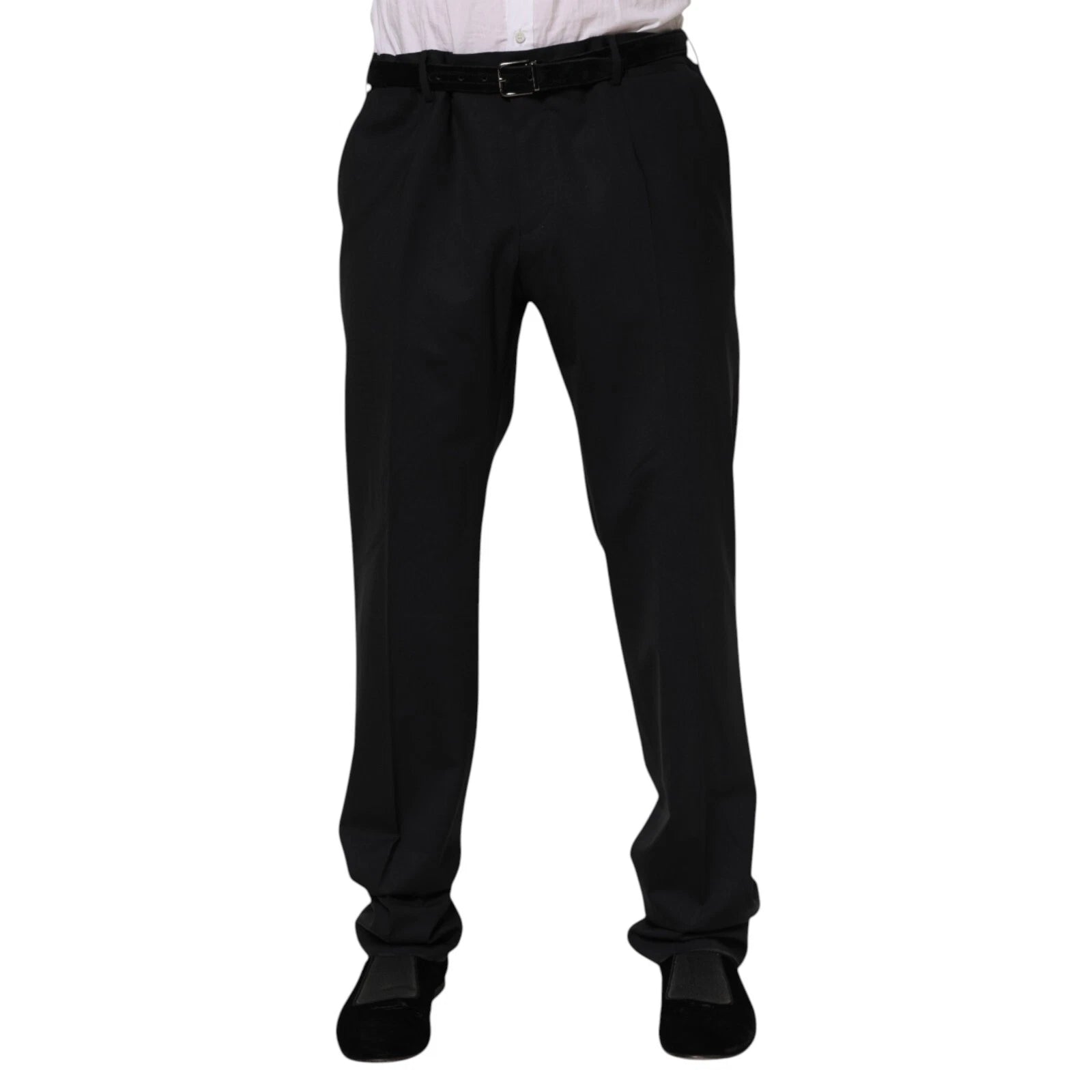 Black Wool Formal Dress Men Trousers Pants