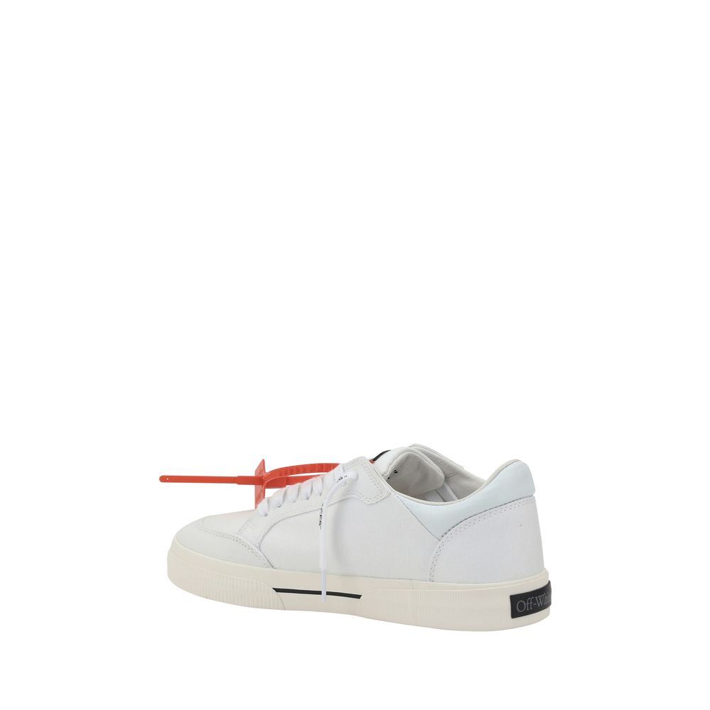 White Rubber Low Top Sneakers