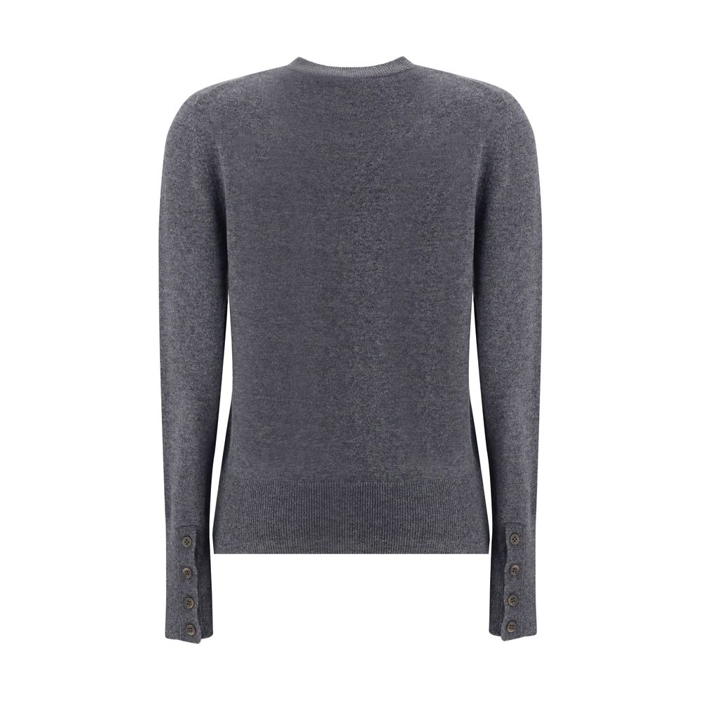 Gray Cashmere Cardigan