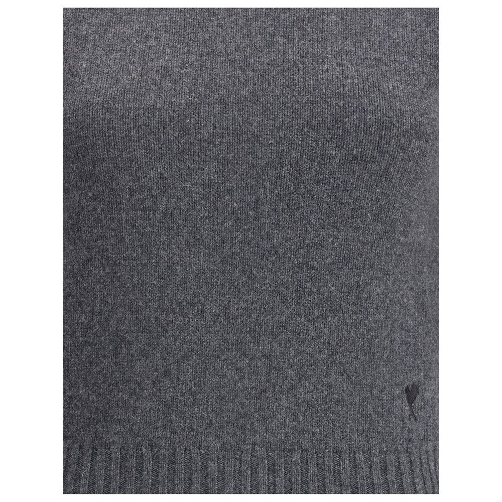 Gray Cashmere Turtleneck