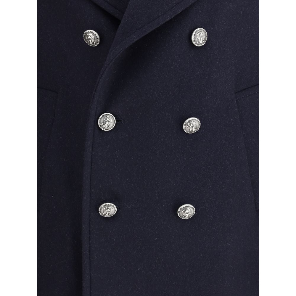 Blue Wool Coat