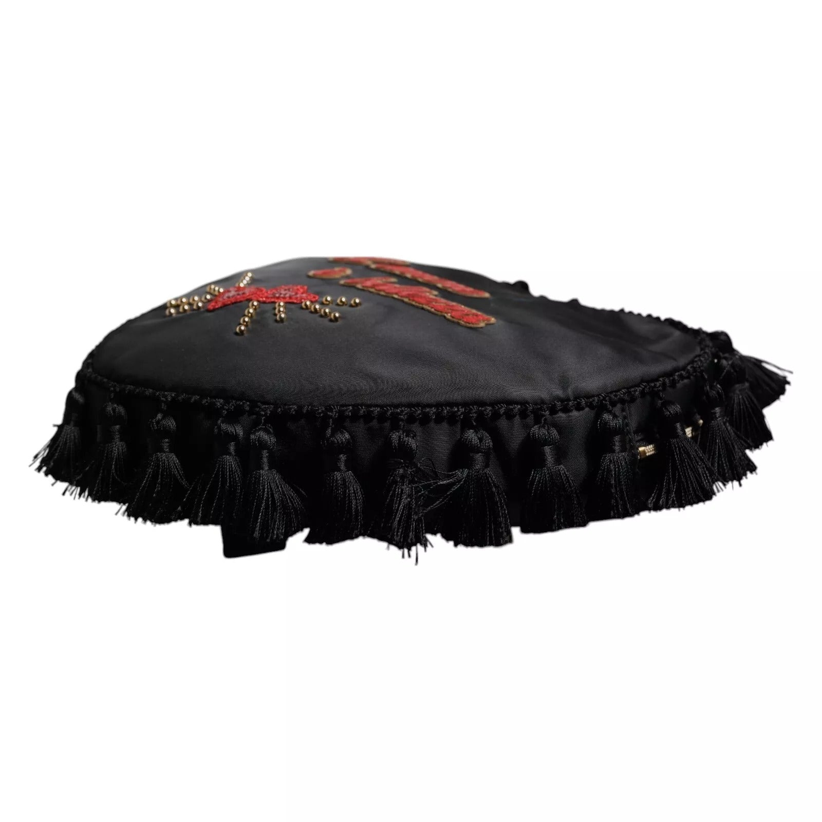 Black Heart L'Amore Patch Embellished Kids Backpack