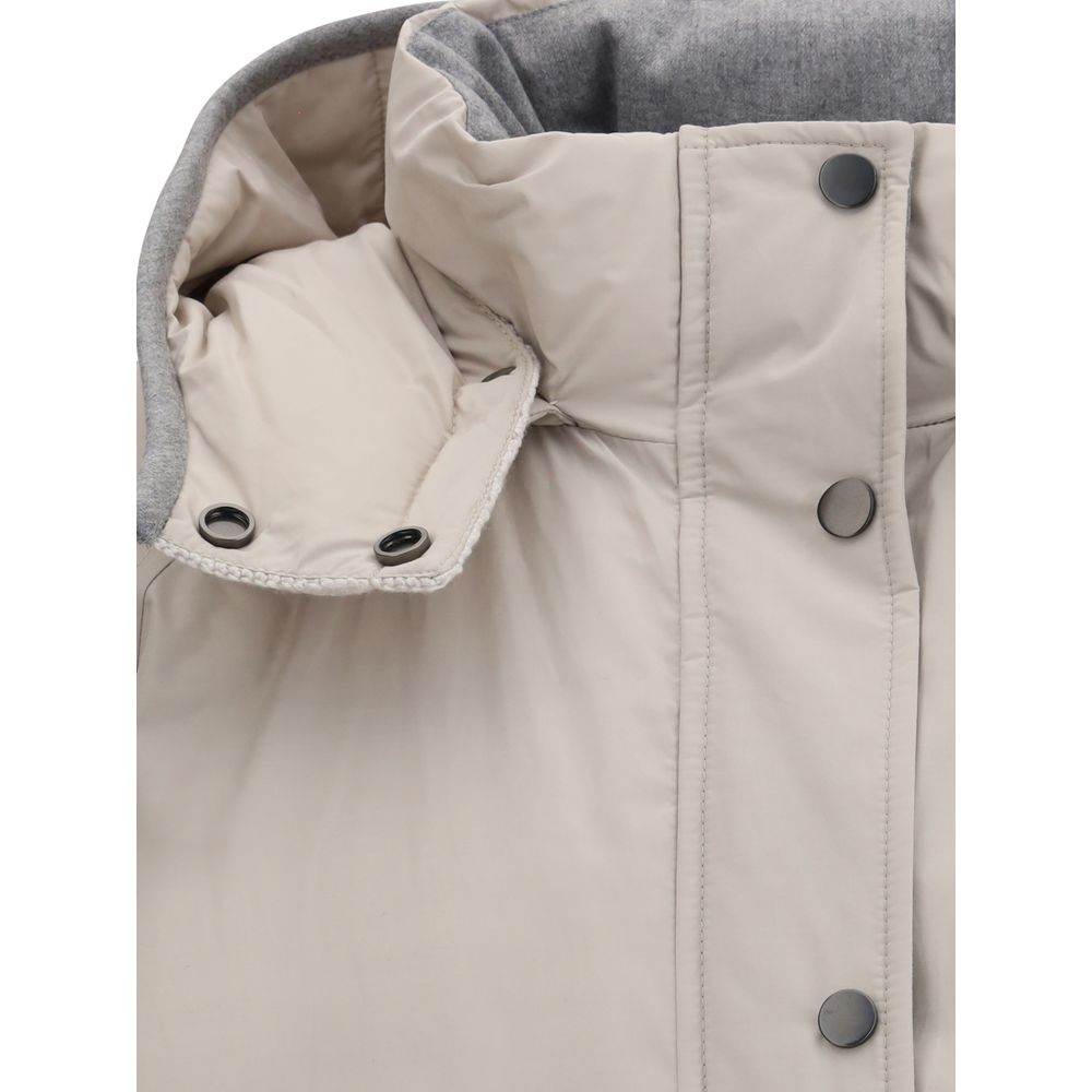 Gray Polyester Coat