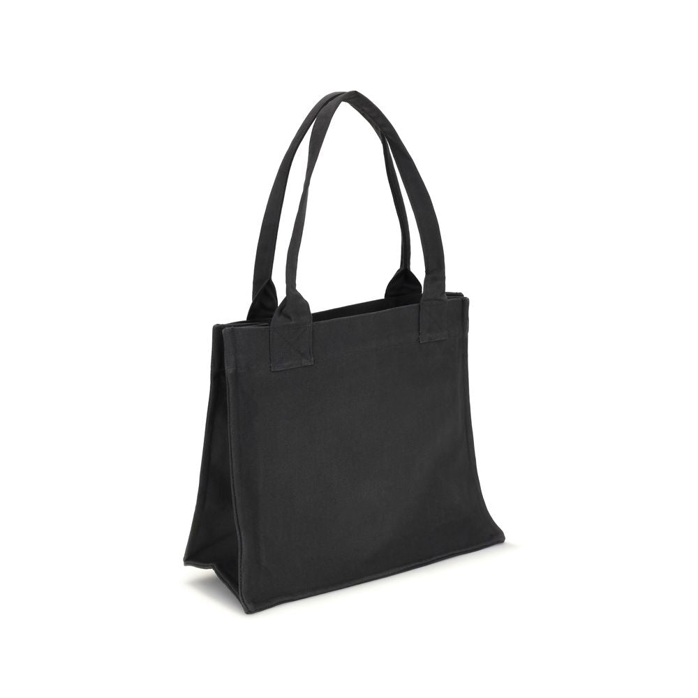 Black Cotton Shoulder Bag