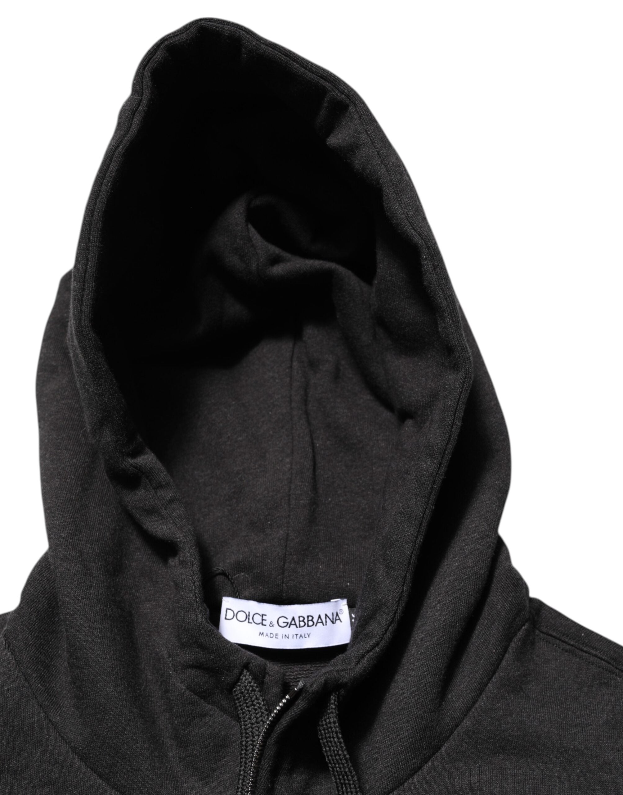 Black Logo FullZip Hooded Sweatshirt Sweater