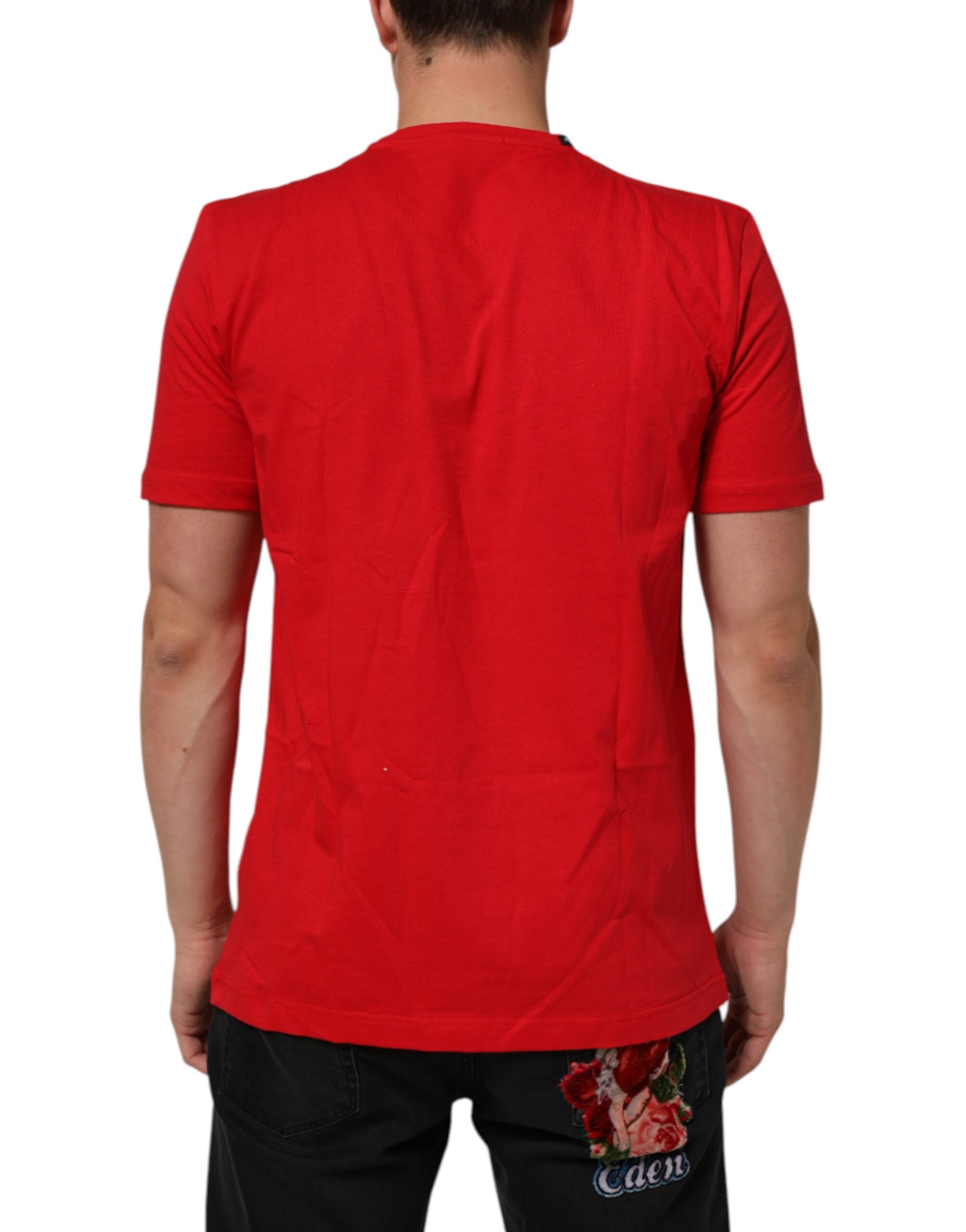 Red Goodluck 2023 Cotton Crew Neck T-shirt