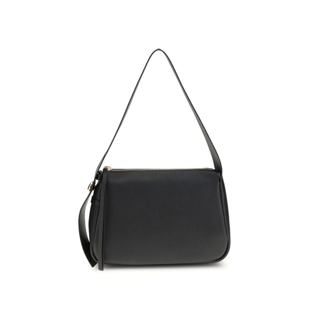 Black Calf Leather Bos Taurus Shoulder Bag