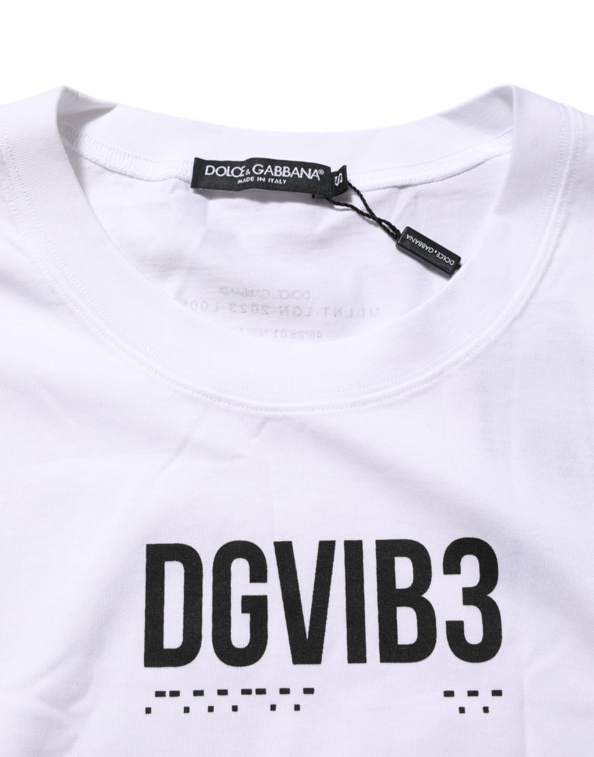 White Cotton Sleeveless Printed Tank T-shirt