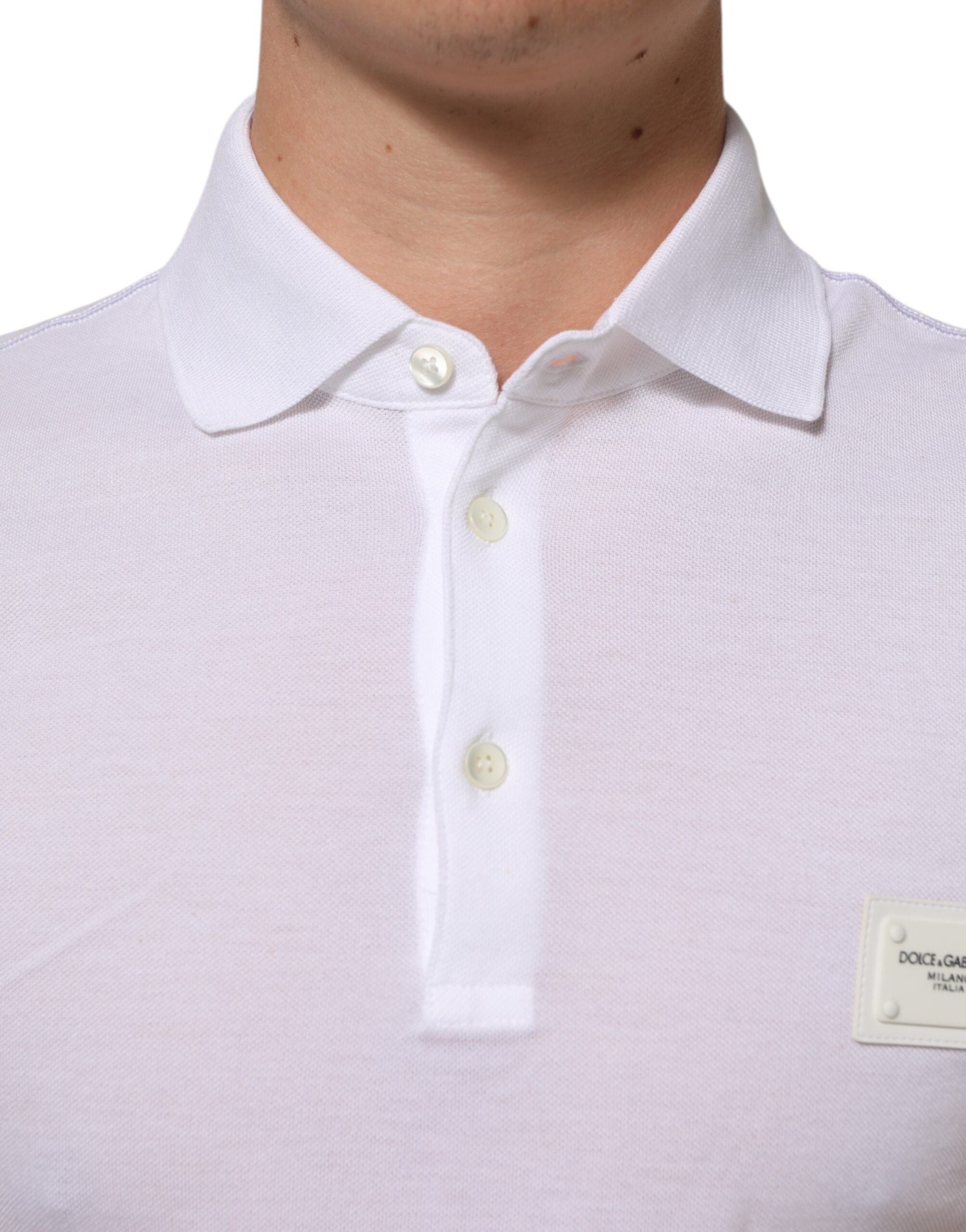 White Collared Short Sleeves Polo T-shirt