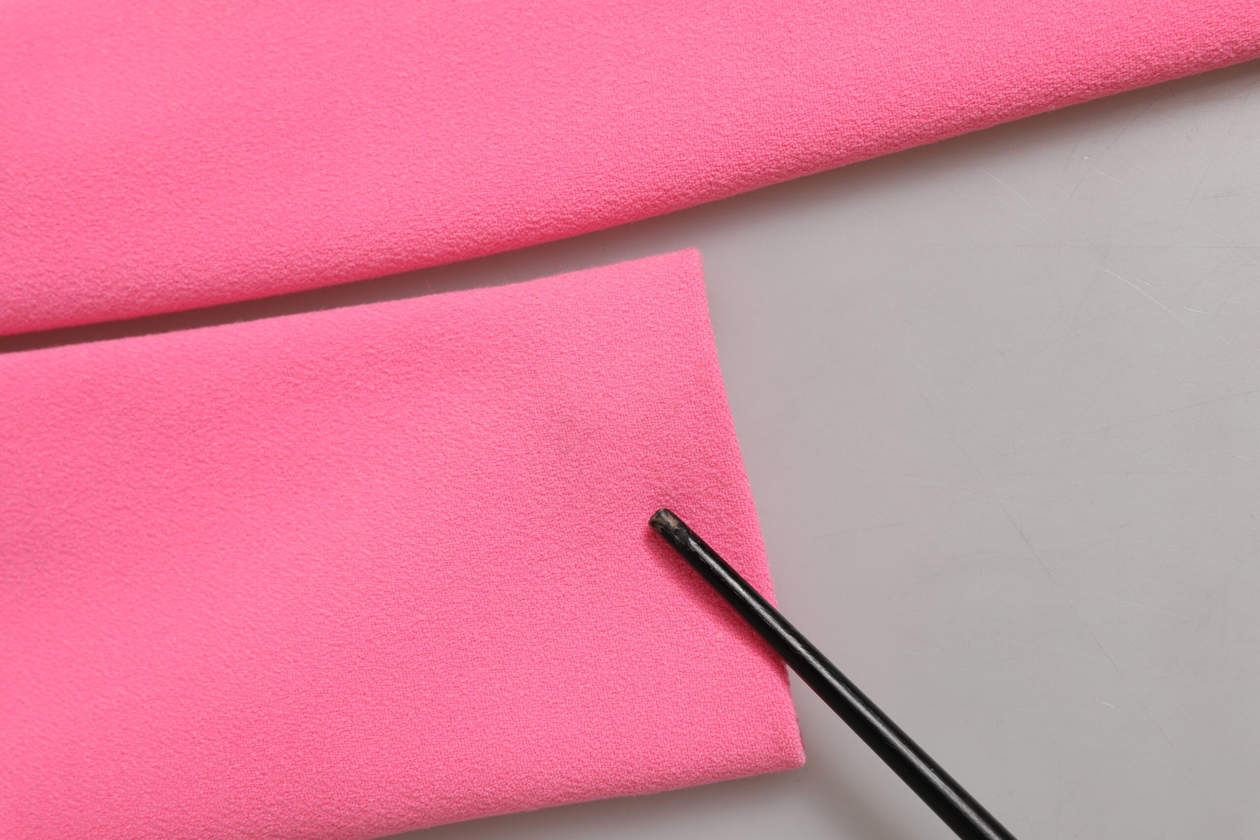 Pink Polyester Long Sleeves Sheath Midi Dress