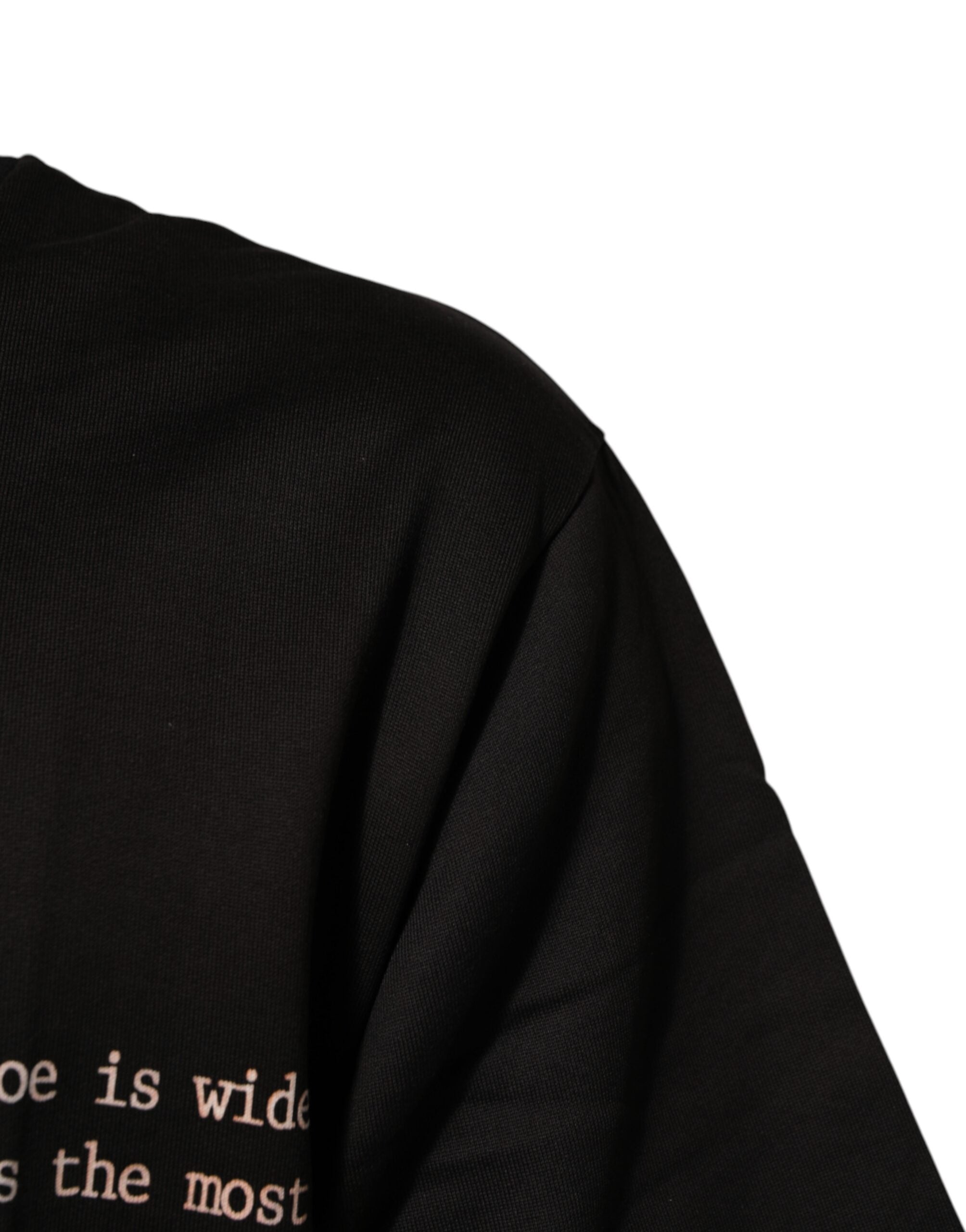 Black Marilyn Monroe Cotton Crew Neck T-shirt