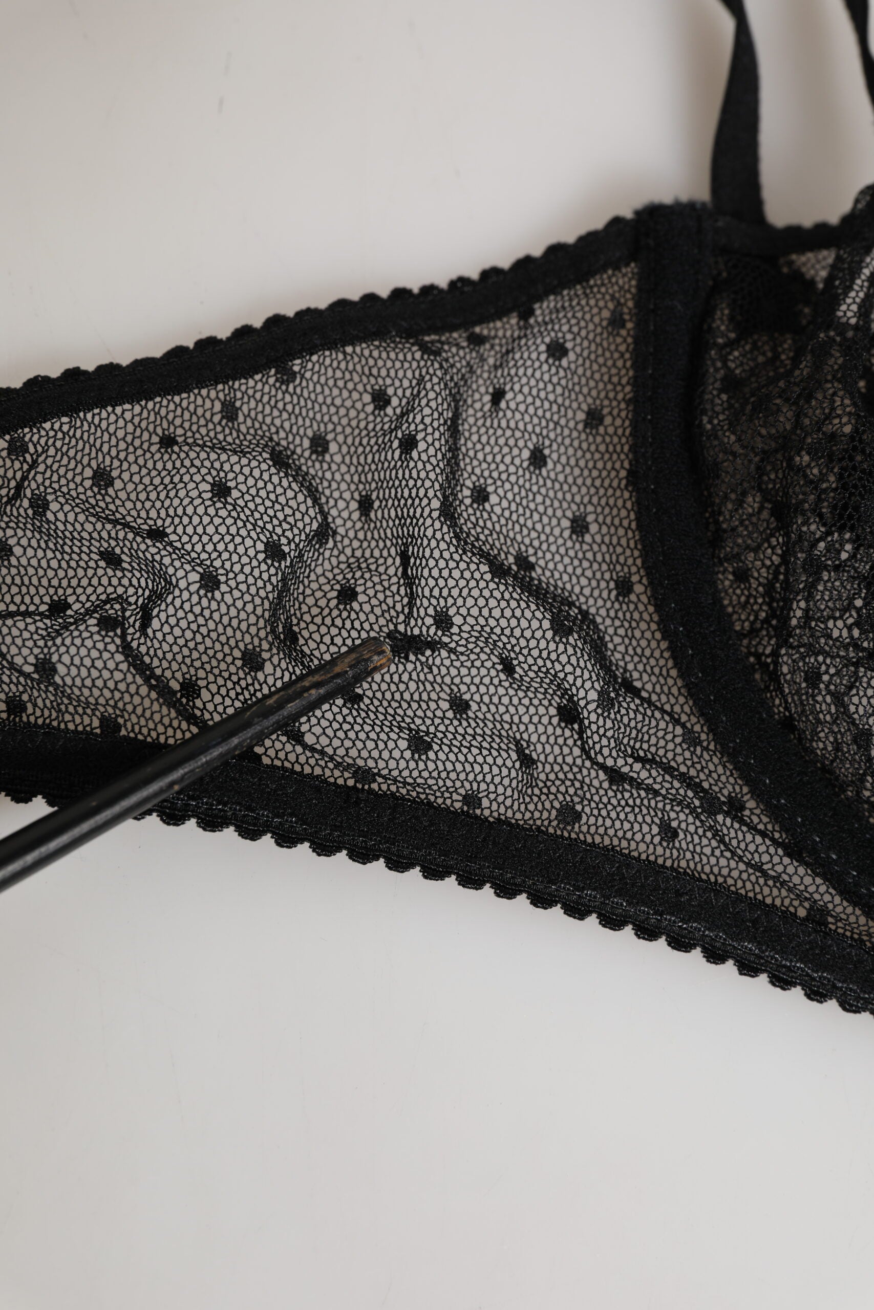 Black Floral Underwired Balconette Bra Underwear