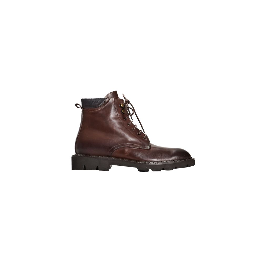 Brown Calfskin Men Boot