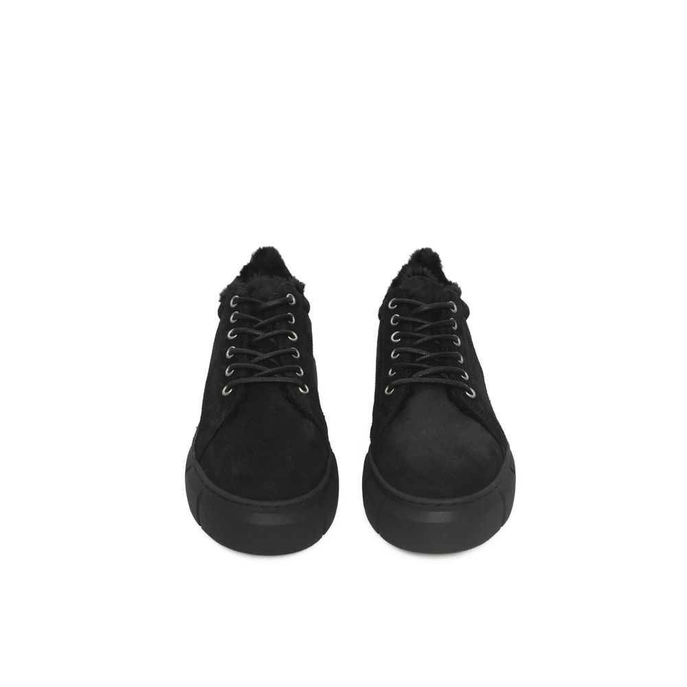 Black Calfskin Women Sneaker
