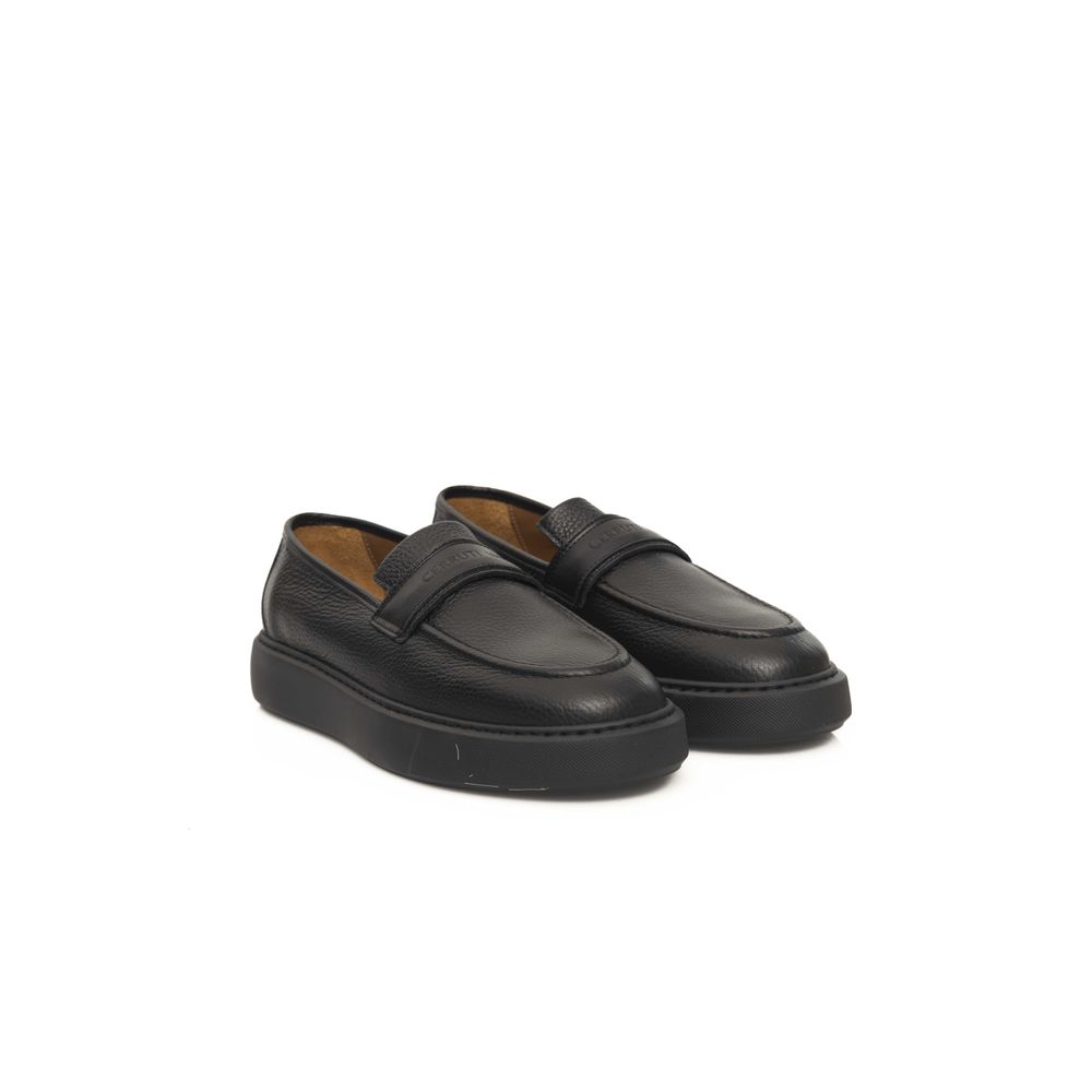 Black Cowhide Men's Loafer