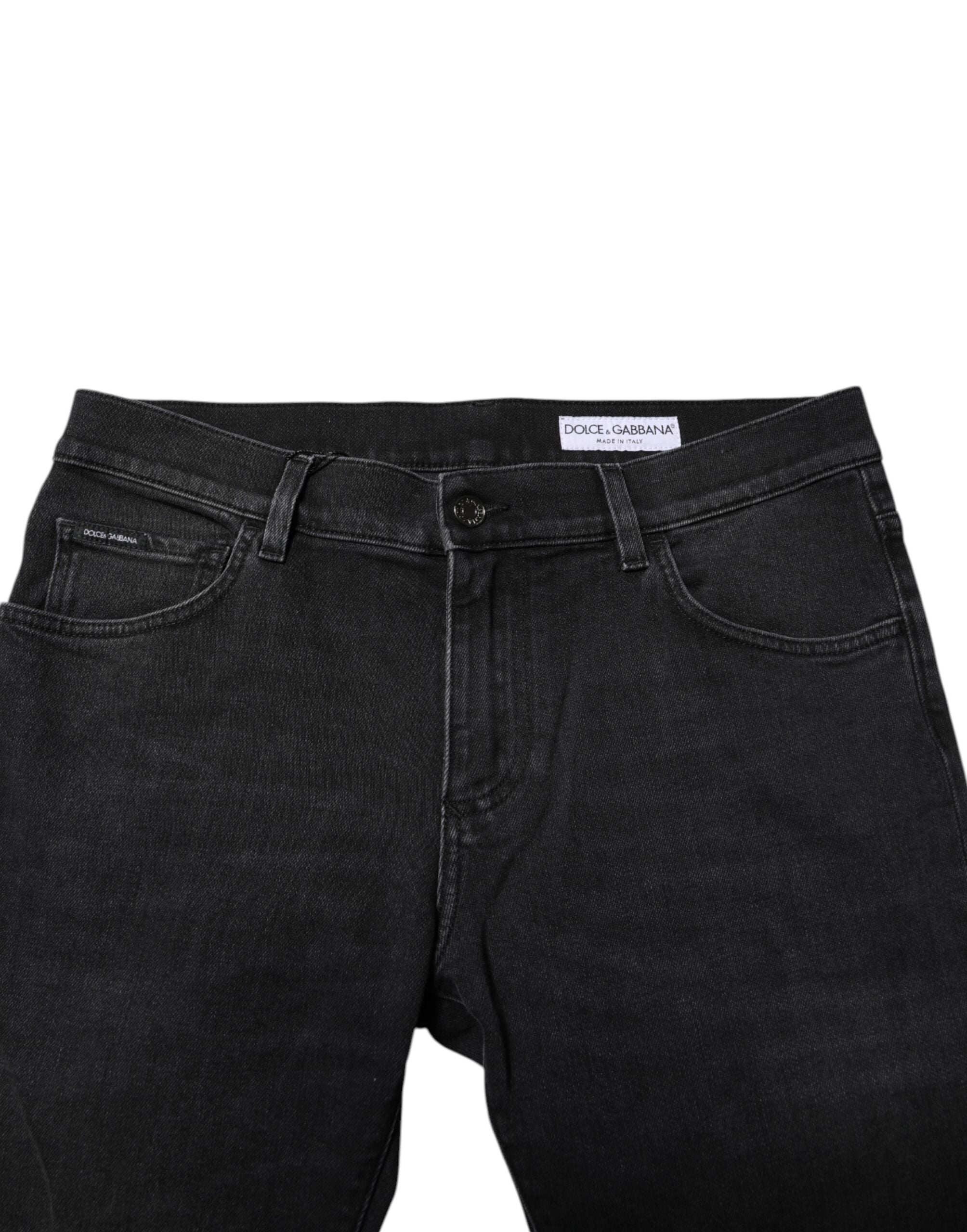 Black Cotton Skinny Men Denim Trouser Jeans