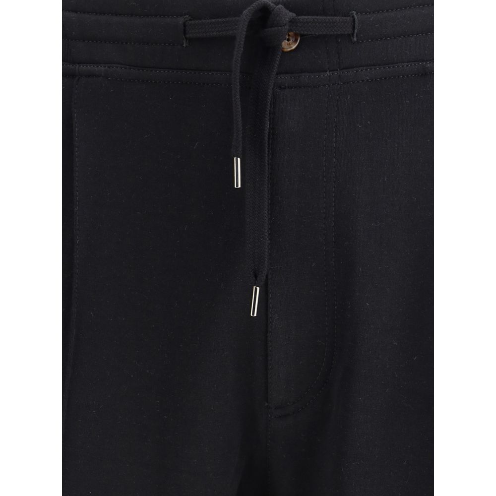 Black Cotton Joggers (Workout Pants)