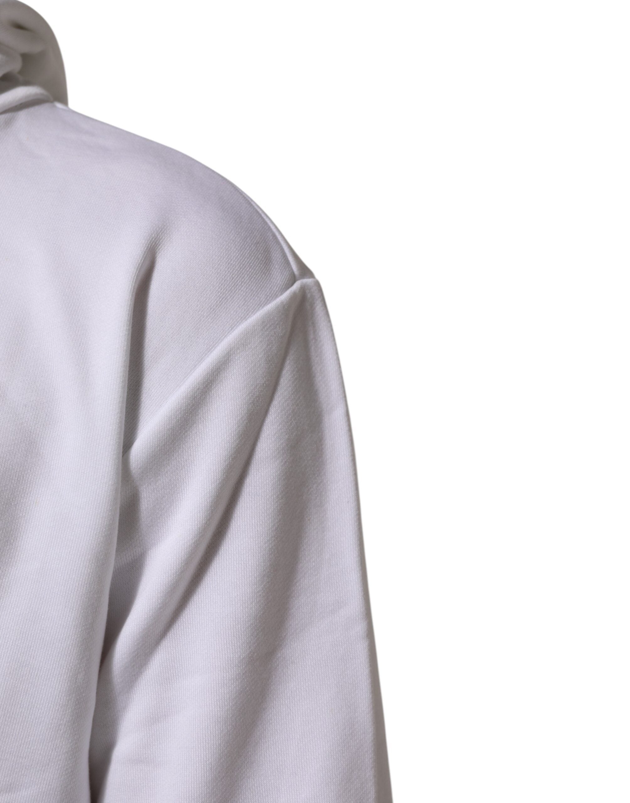 White Sacred Heart Hooded Sweatshirt Sweater