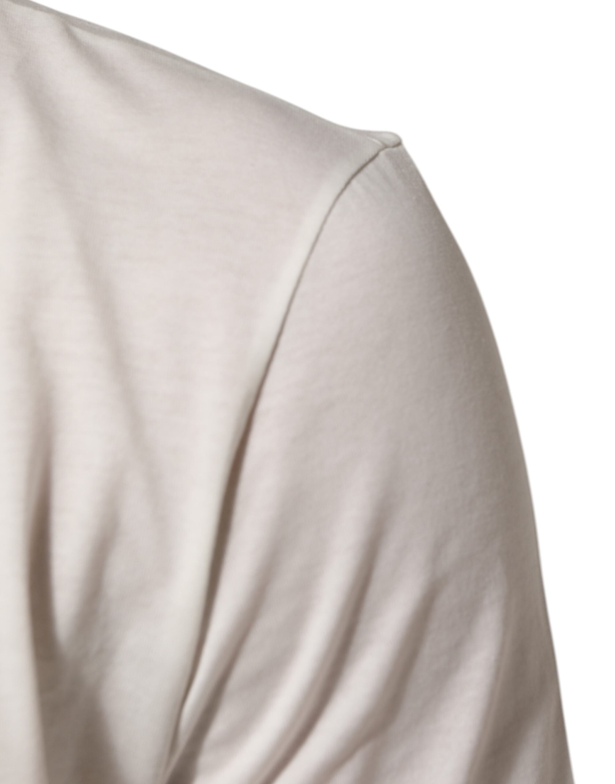 White Cotton Goodluck 2020 Crew Neck T-shirt