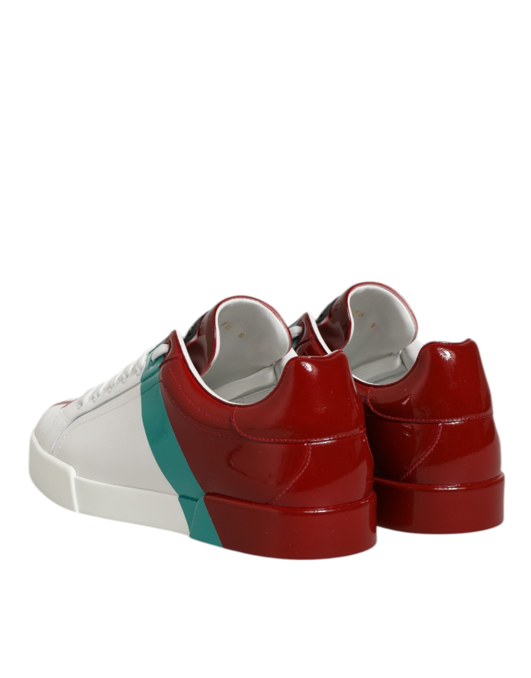 Multicolor Leather Logo Low Top Sneakers Shoes